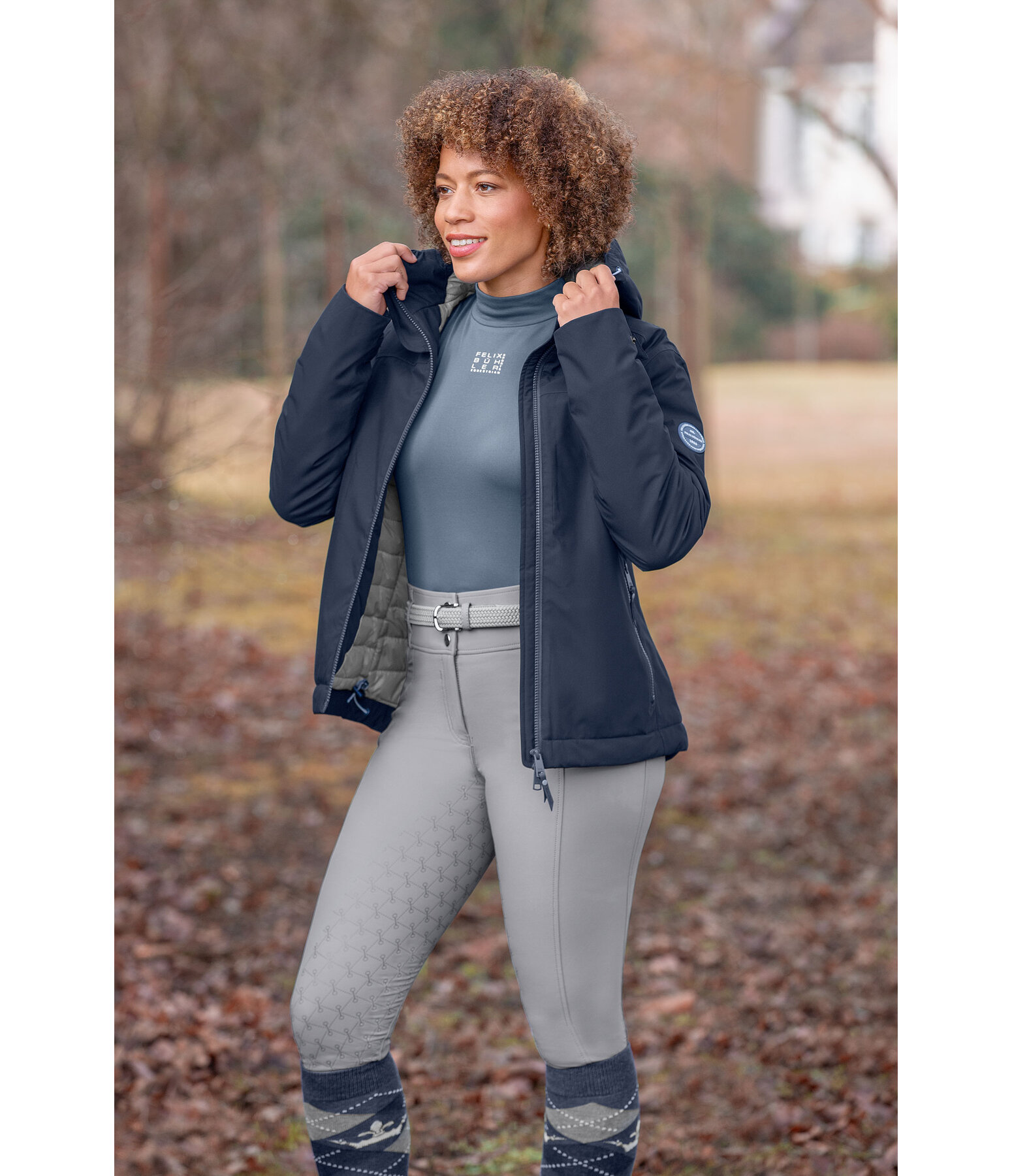 Veste d'quitation technique  capuche  Emelie