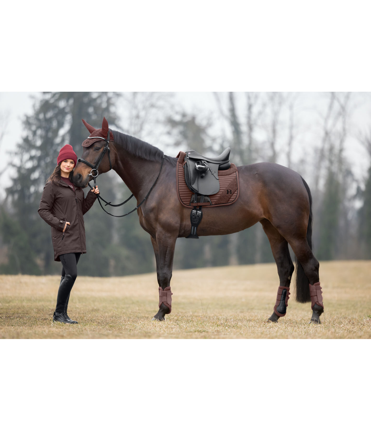 Manteau d'�quitation technique � capuche  Eliza II