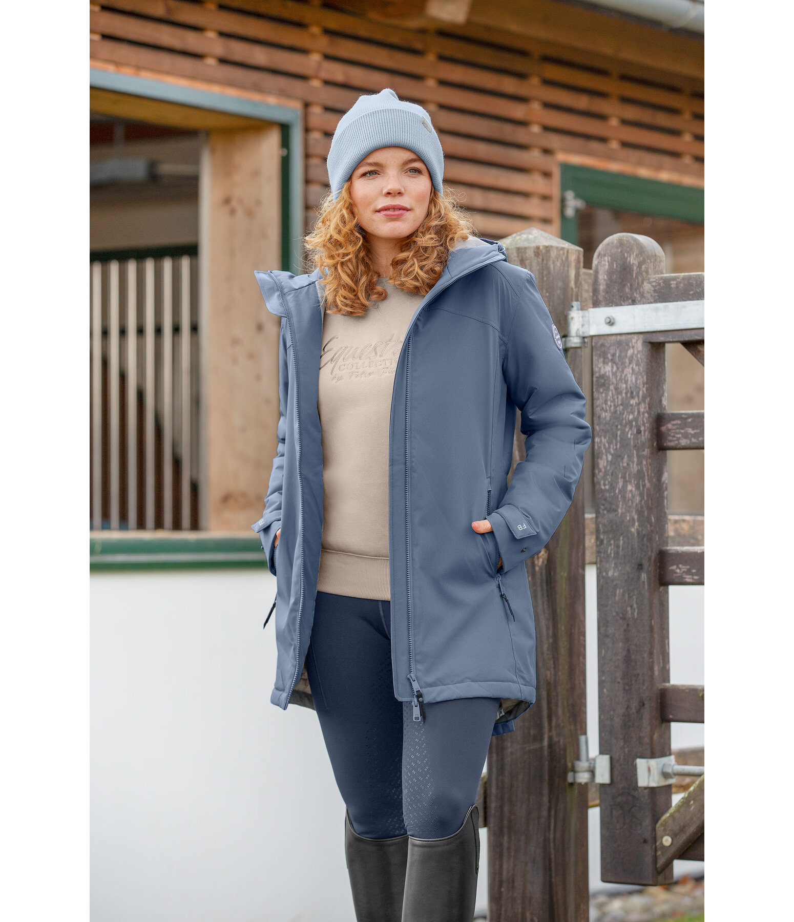 Manteau d'quitation technique  capuche  Eliza II