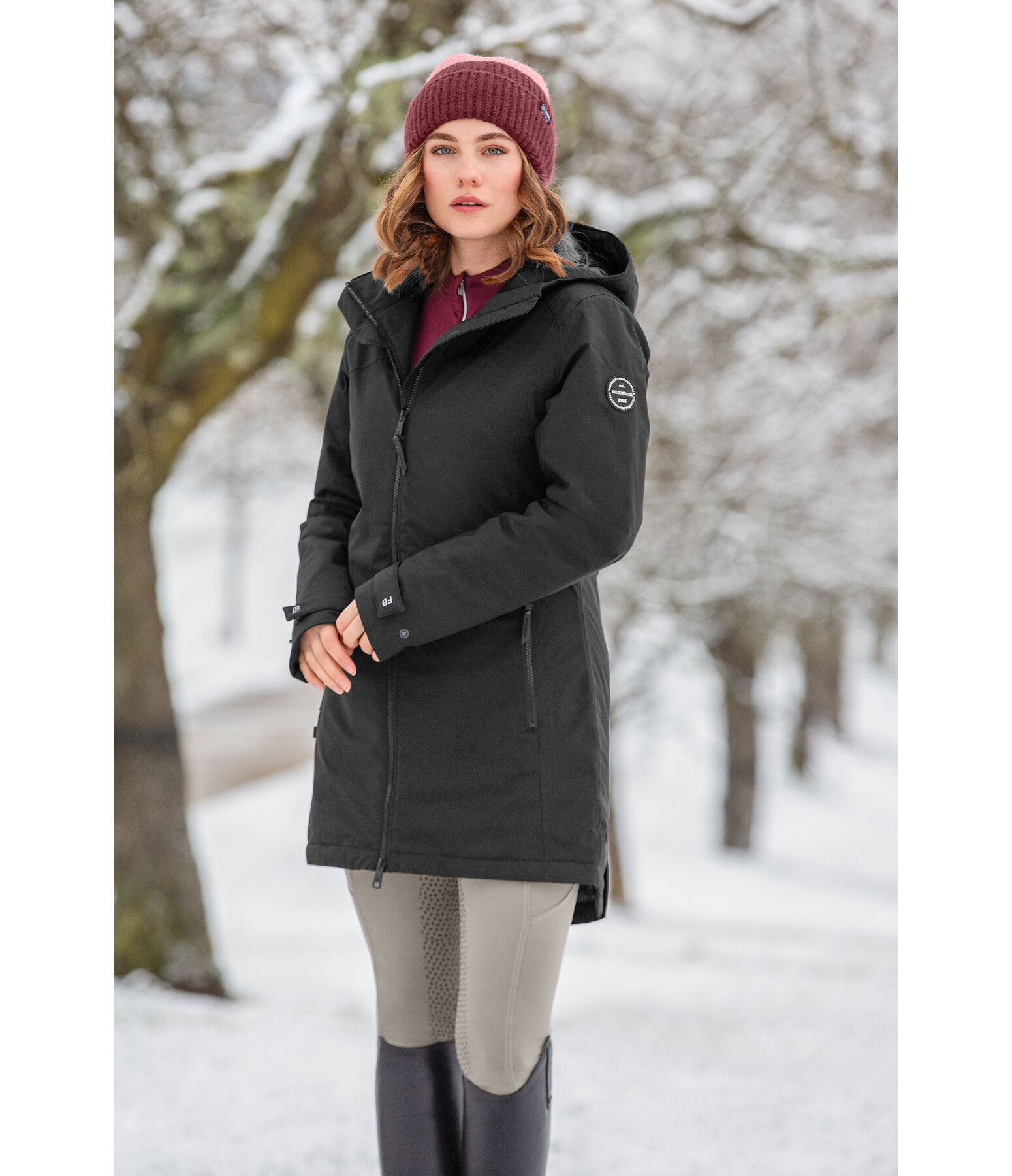 Manteau d'quitation technique  capuche  Eliza II