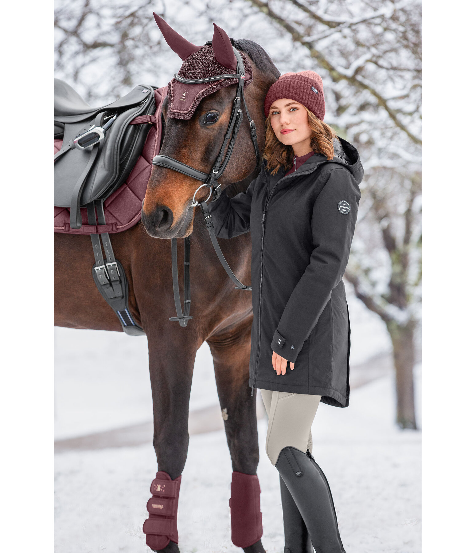 Manteau d'quitation technique  capuche  Eliza II