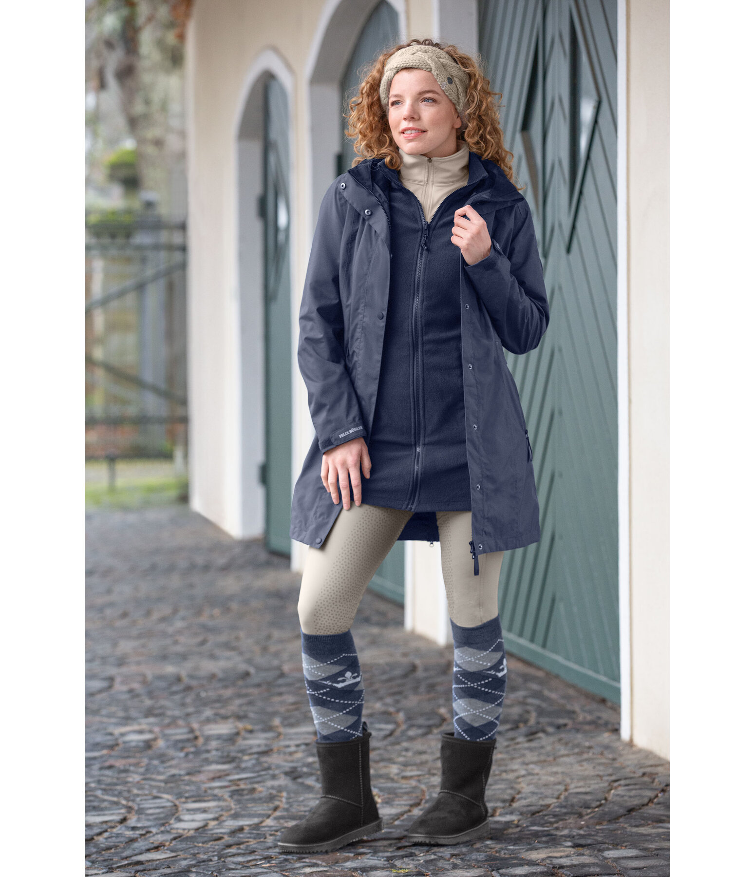 Manteau d'quitation technique 3 en 1  capuche  Phoebe