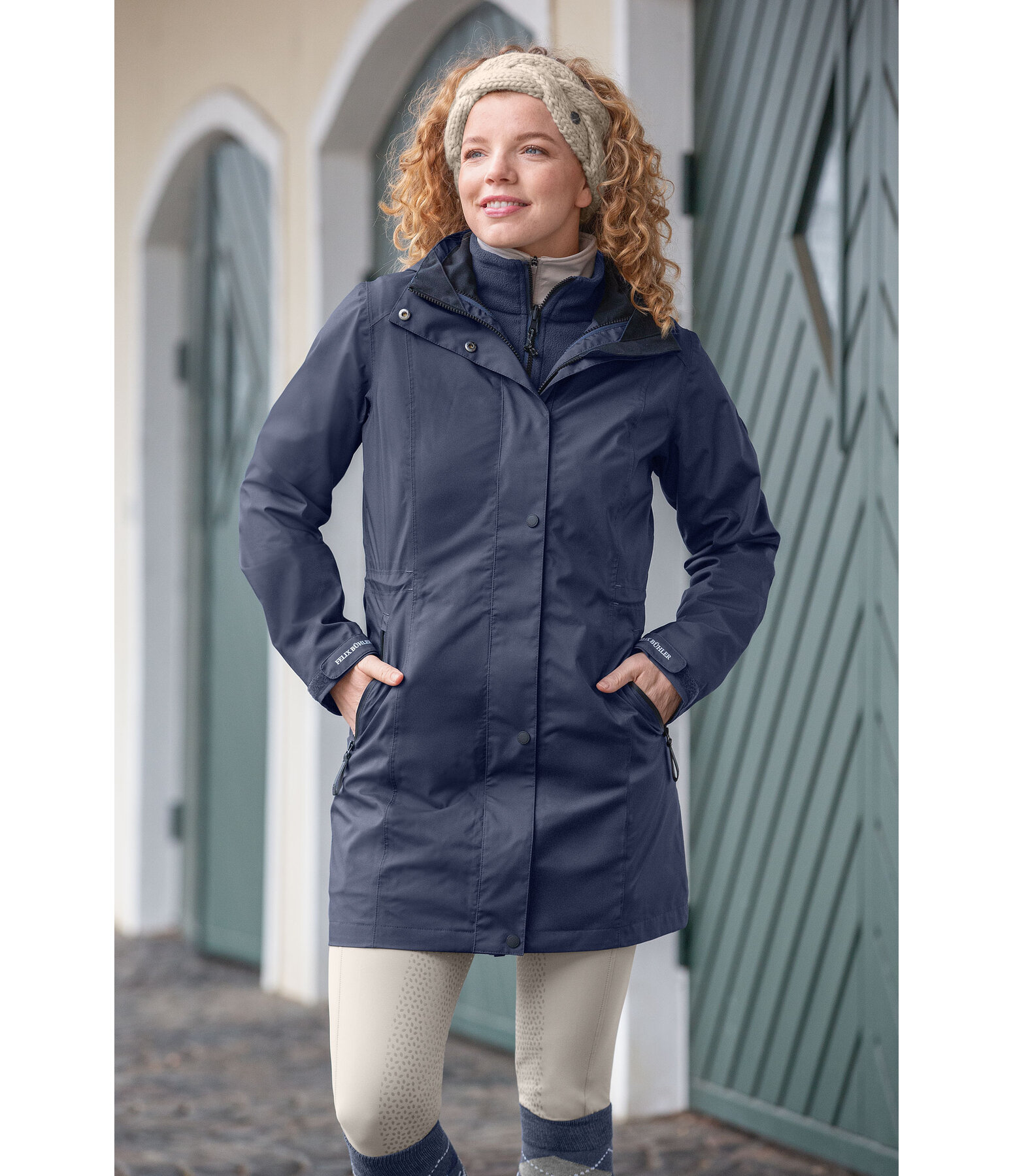 Manteau d'quitation technique 3 en 1  capuche  Phoebe