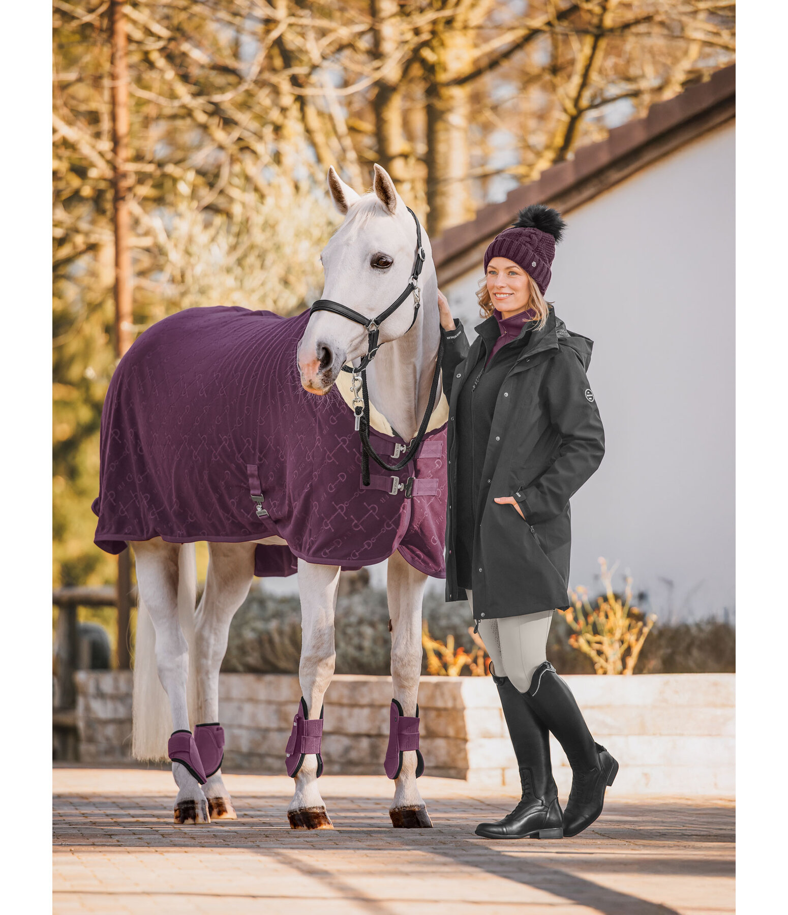 Manteau d'quitation technique 3 en 1  capuche  Phoebe