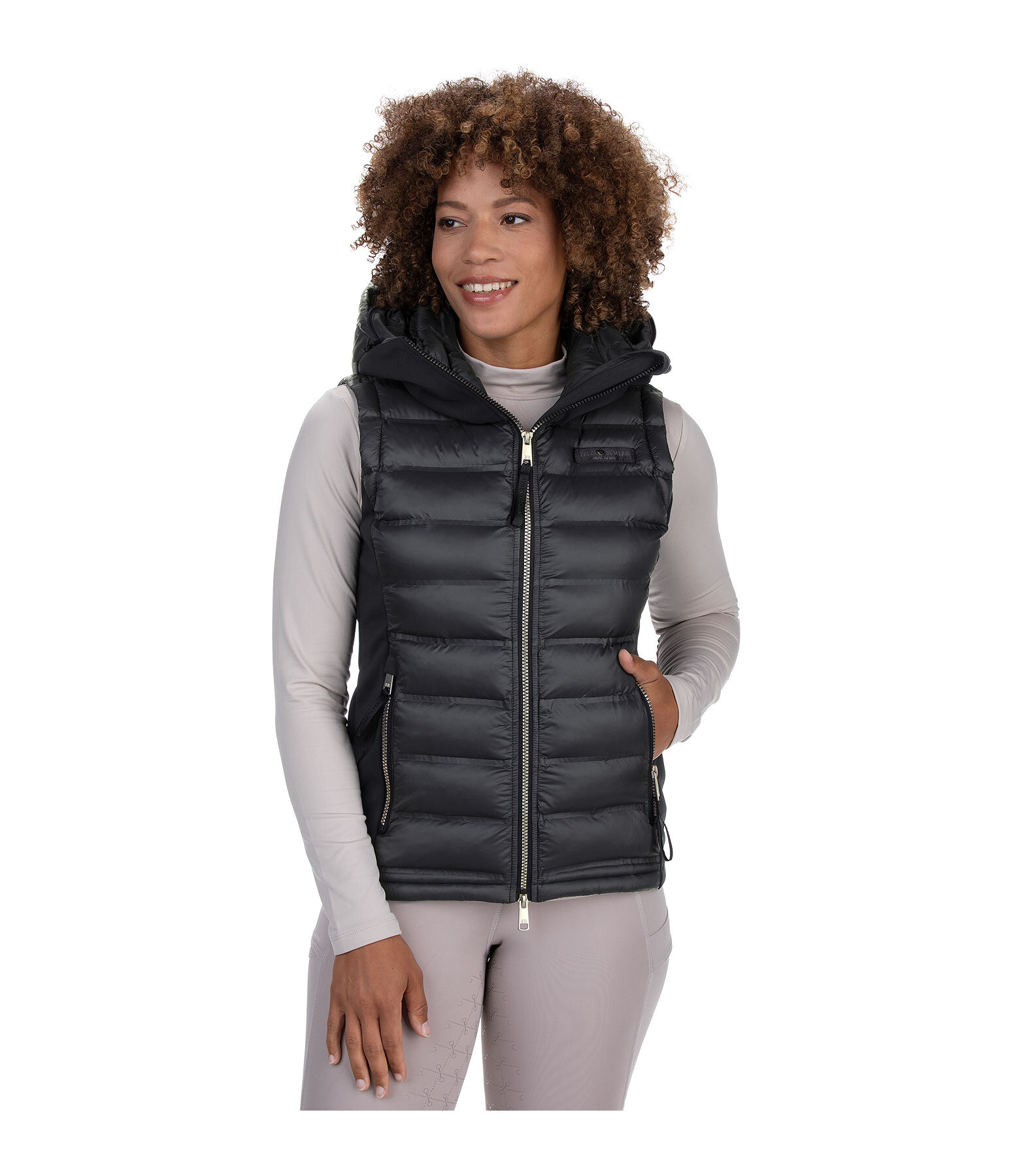 Gilet d'quitation softshell bi-matire  capuche  Jessy