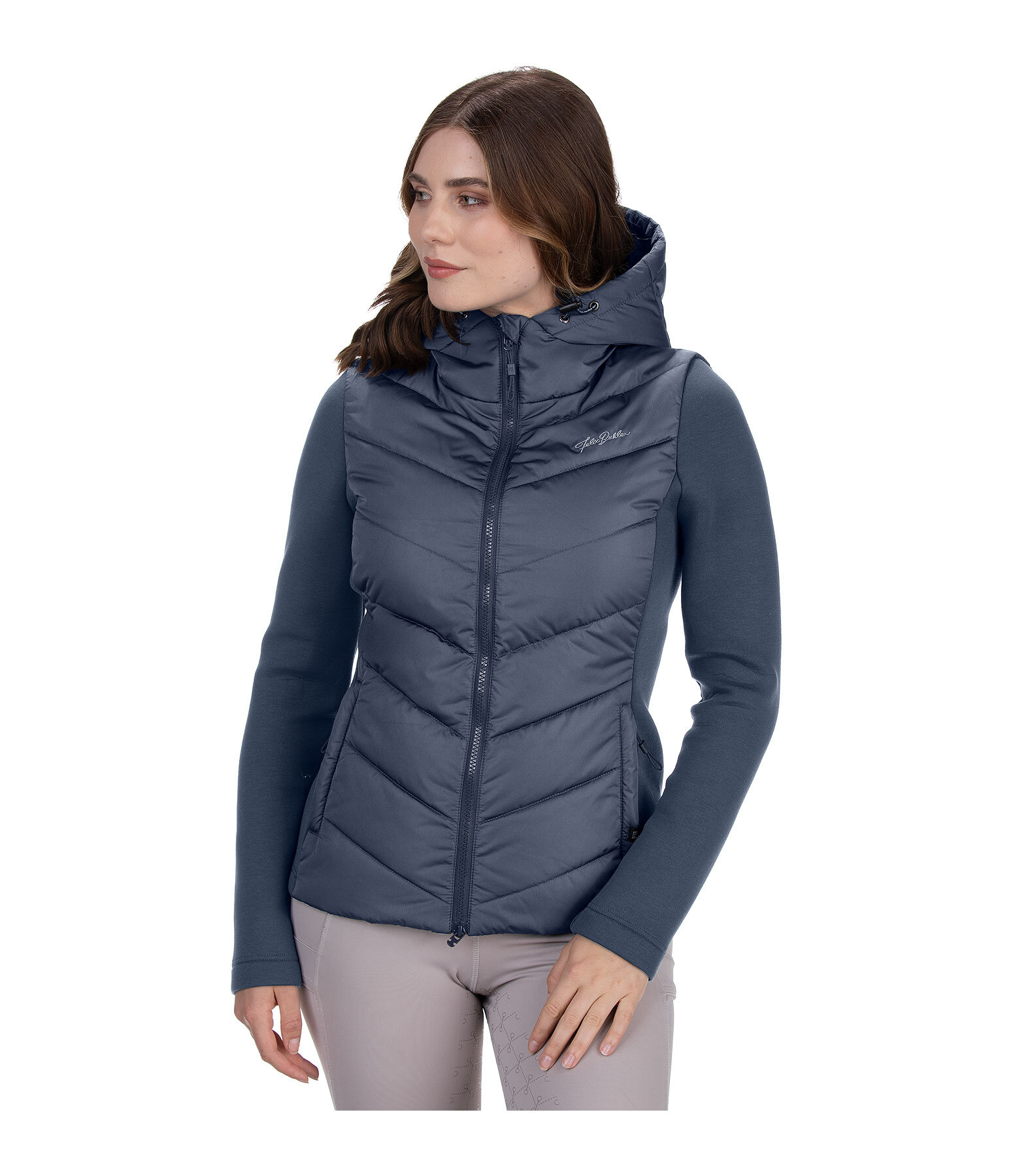 Veste d'quitation bi-matire  capuche  Melli