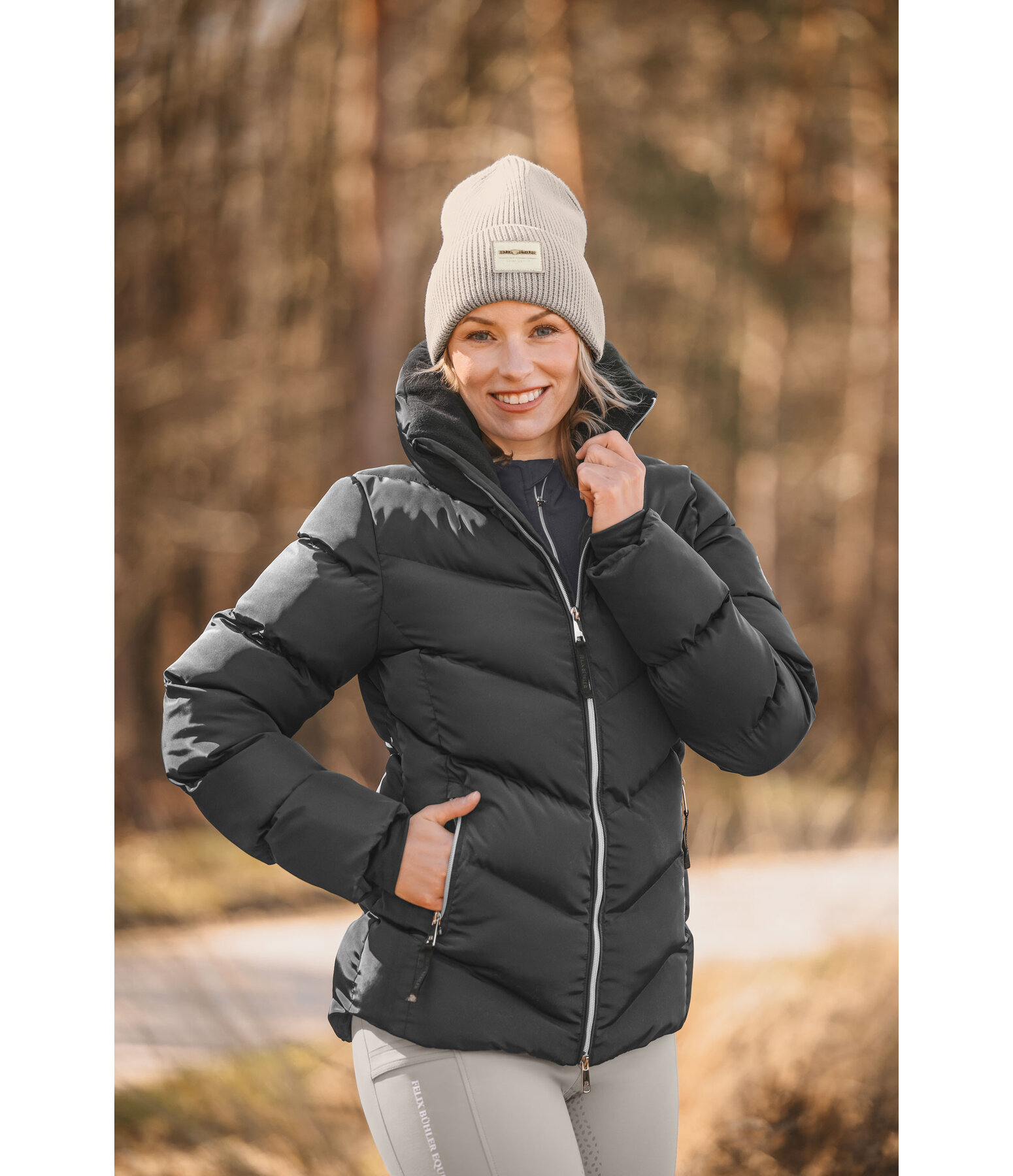 Veste d'quitation matelasse  Emma