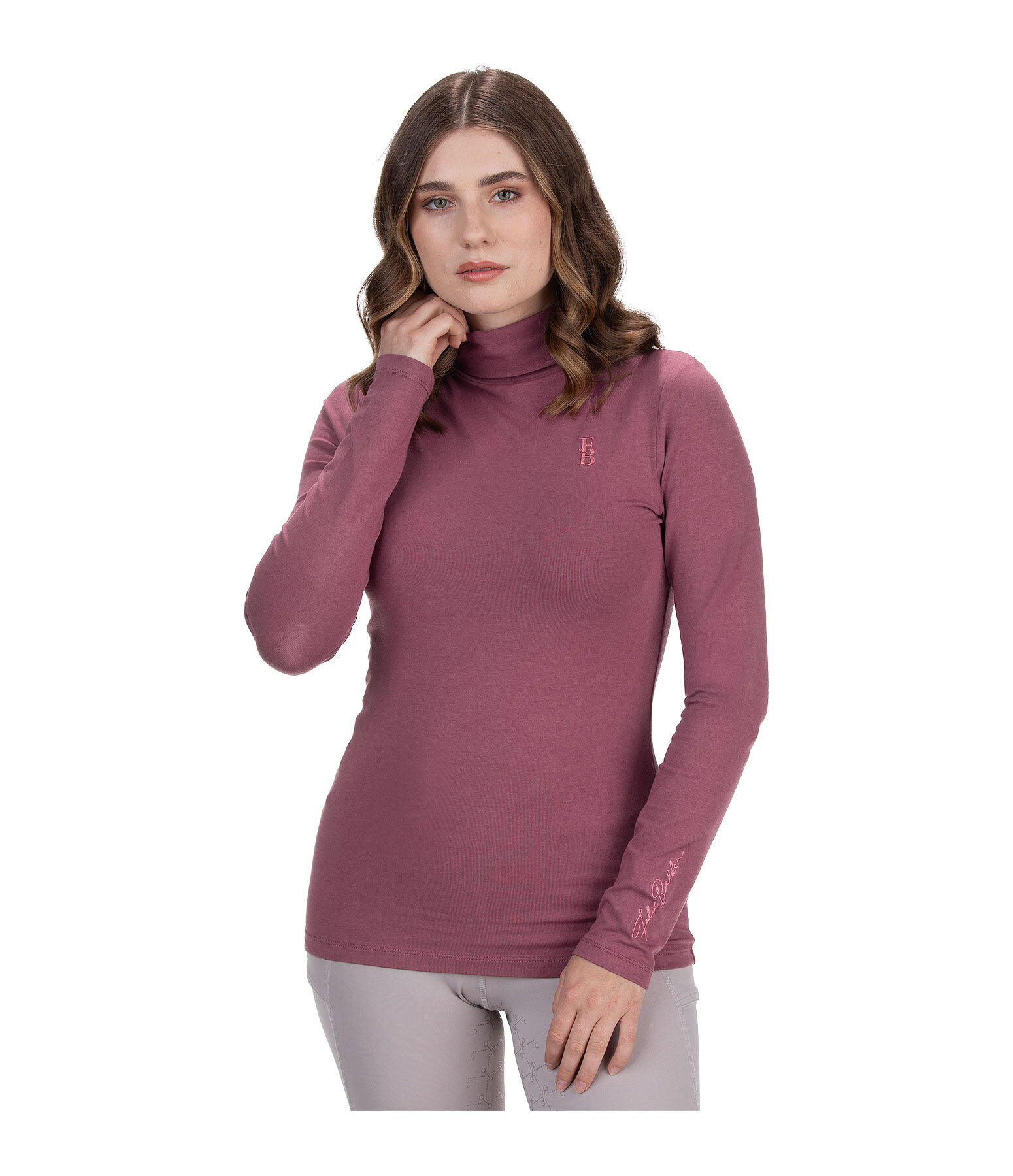T-shirt col roul  manches longues  Claire