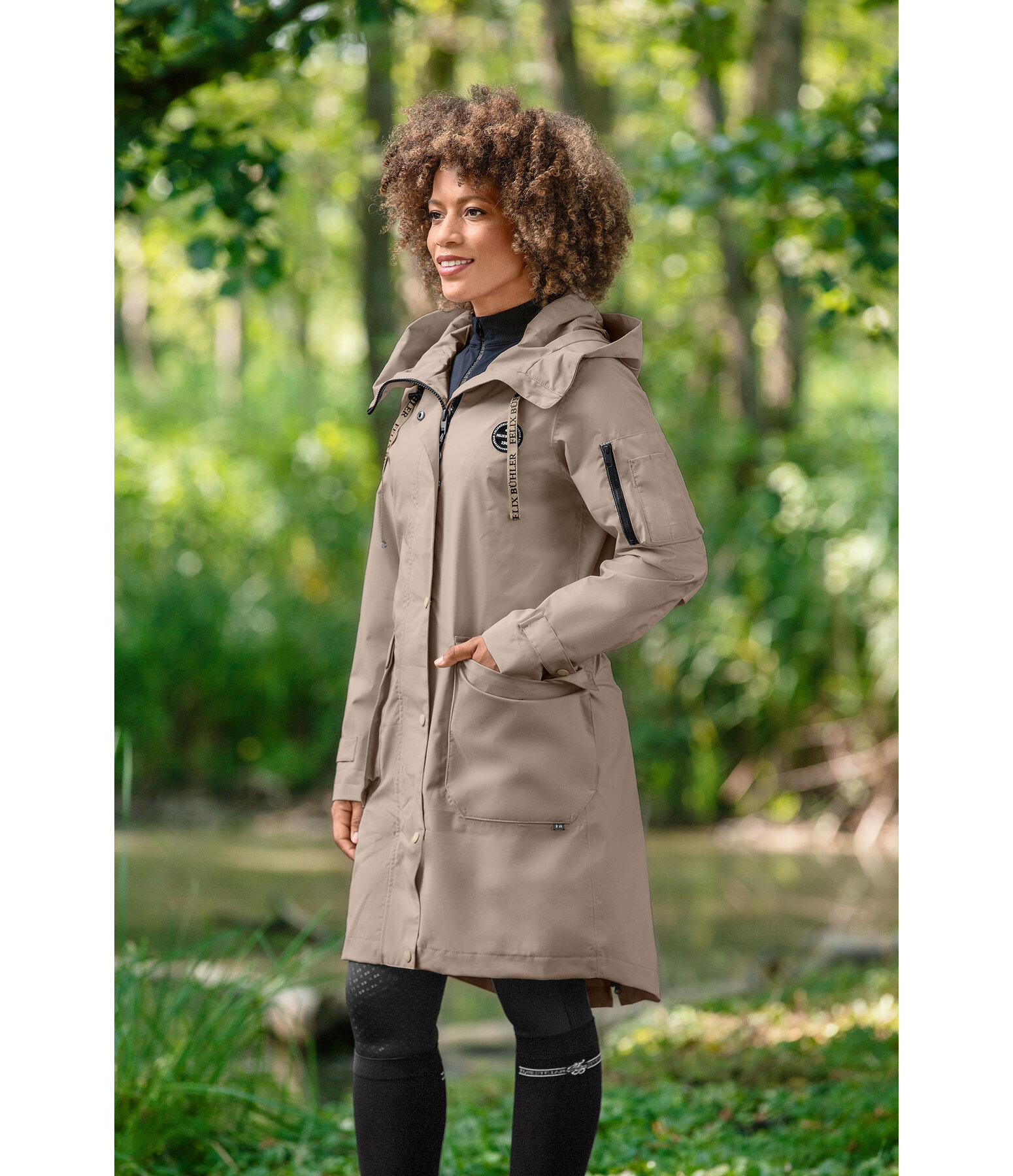 Parka d'�quitation technique � capuche  Emily II