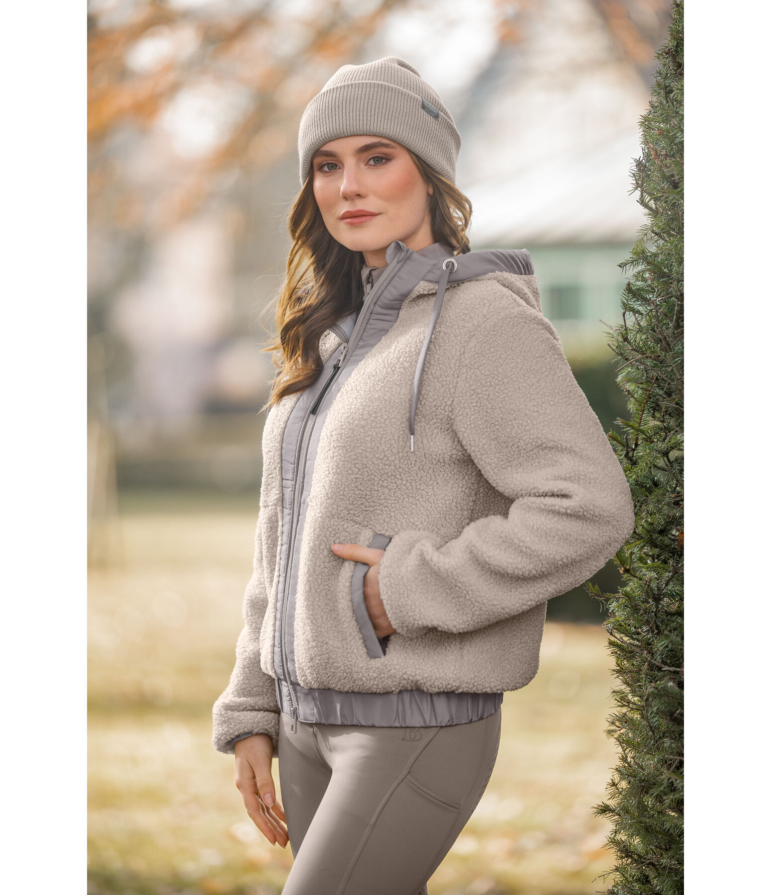 Veste � capuche en polaire Teddy  Mia