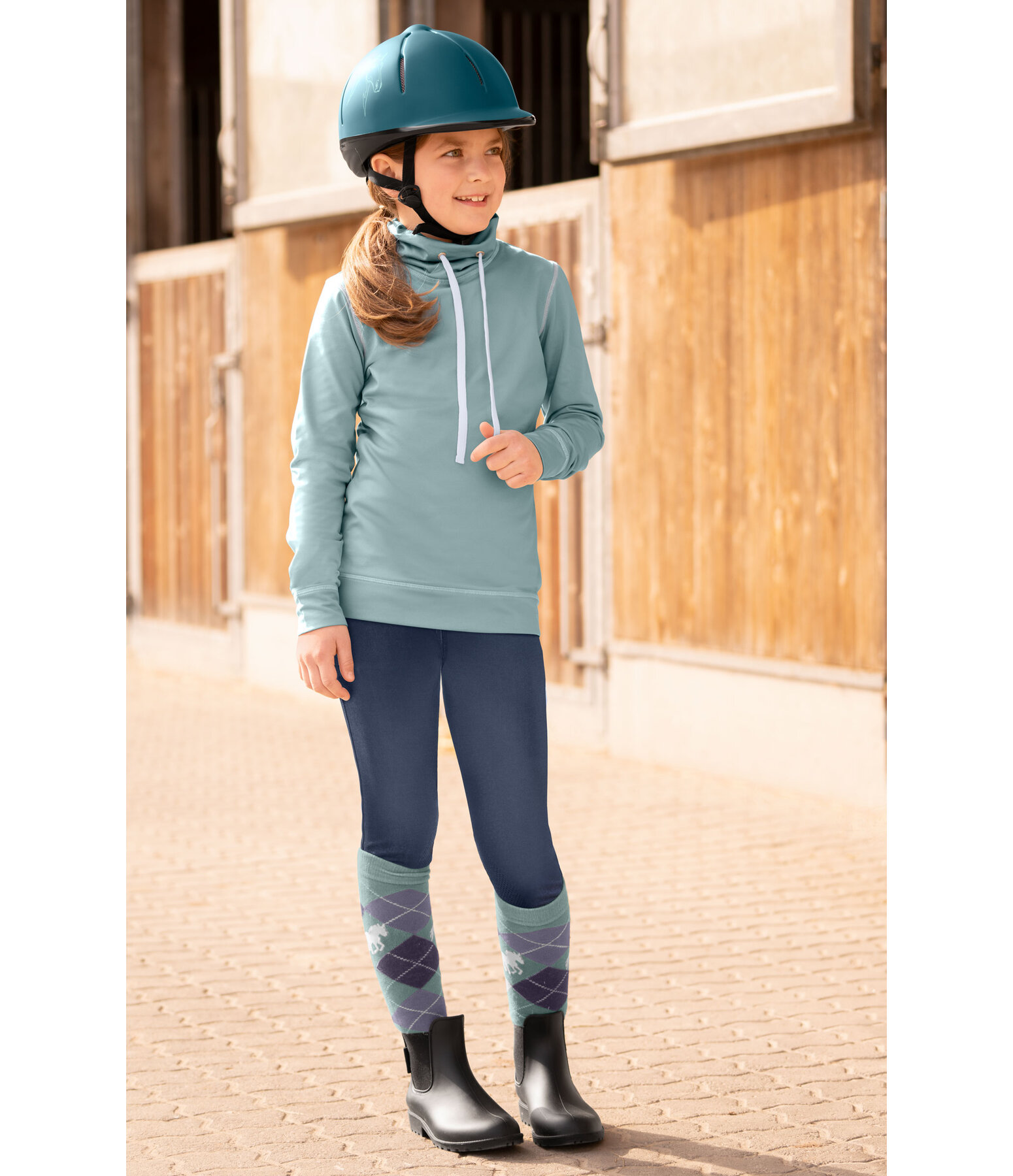 Pull-over  col roul stretch fonctionnel enfant  Lio