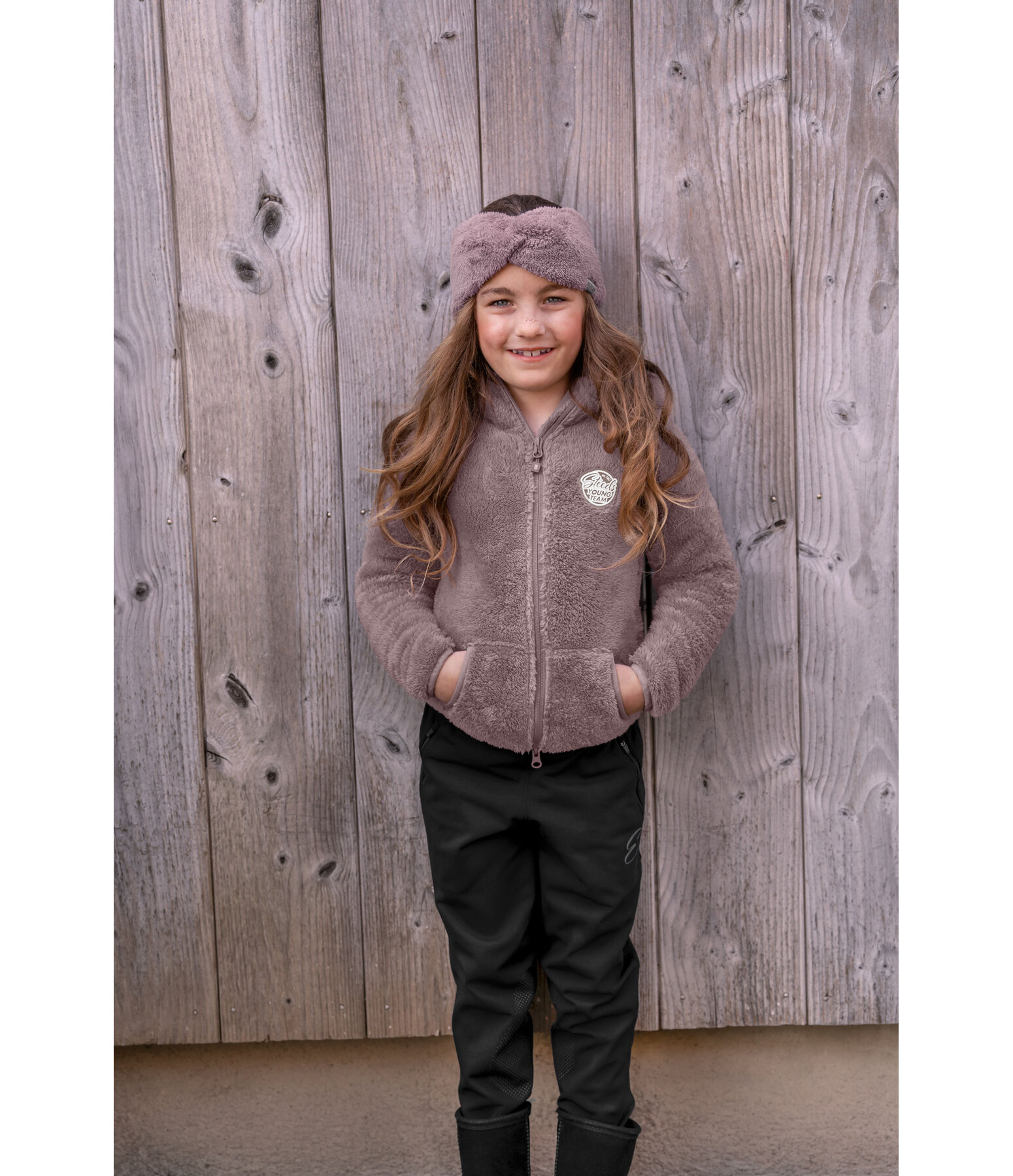 Veste � capuche en polaire Teddy enfant  Irma