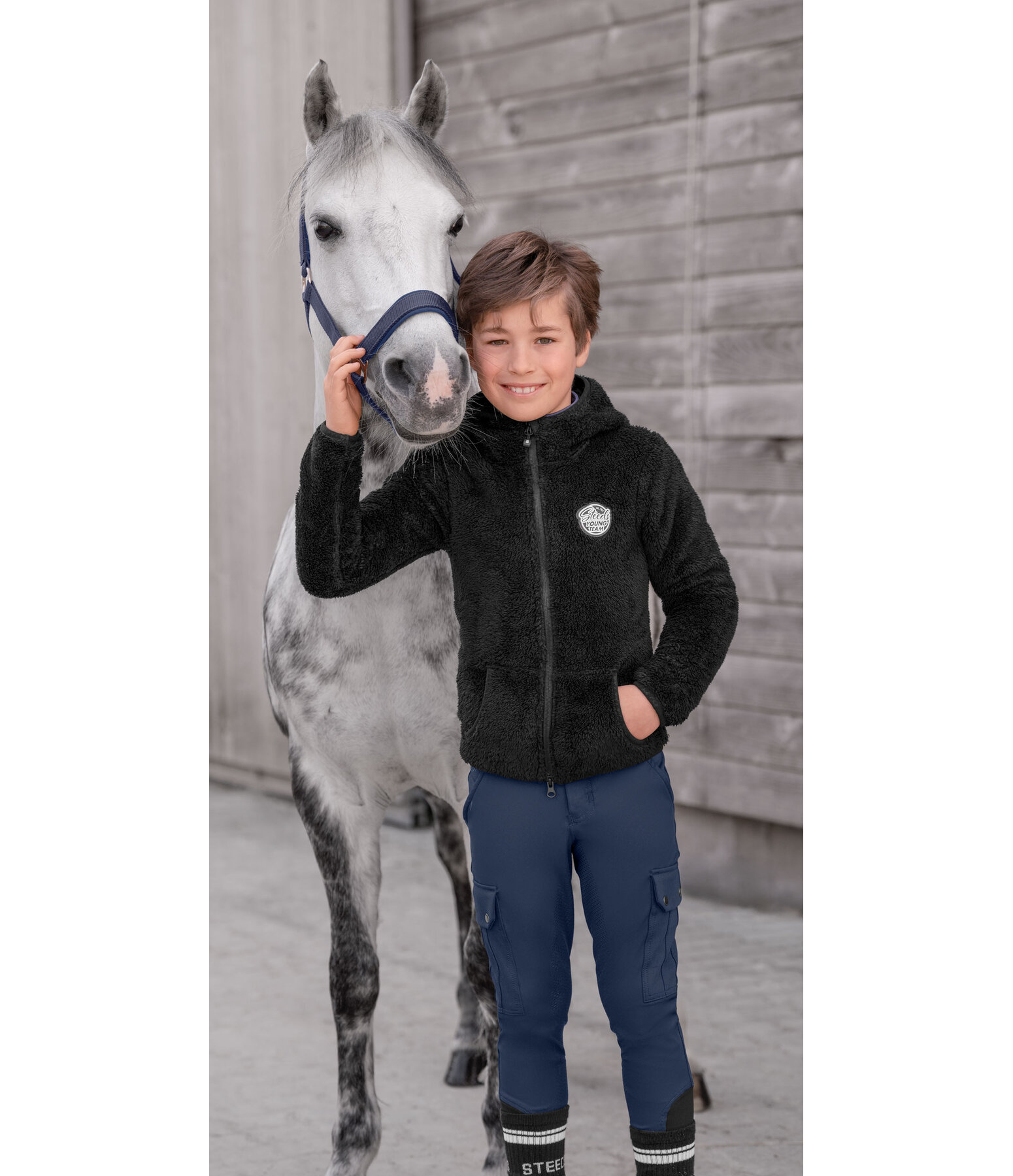 Veste � capuche en polaire Teddy enfant  Irma