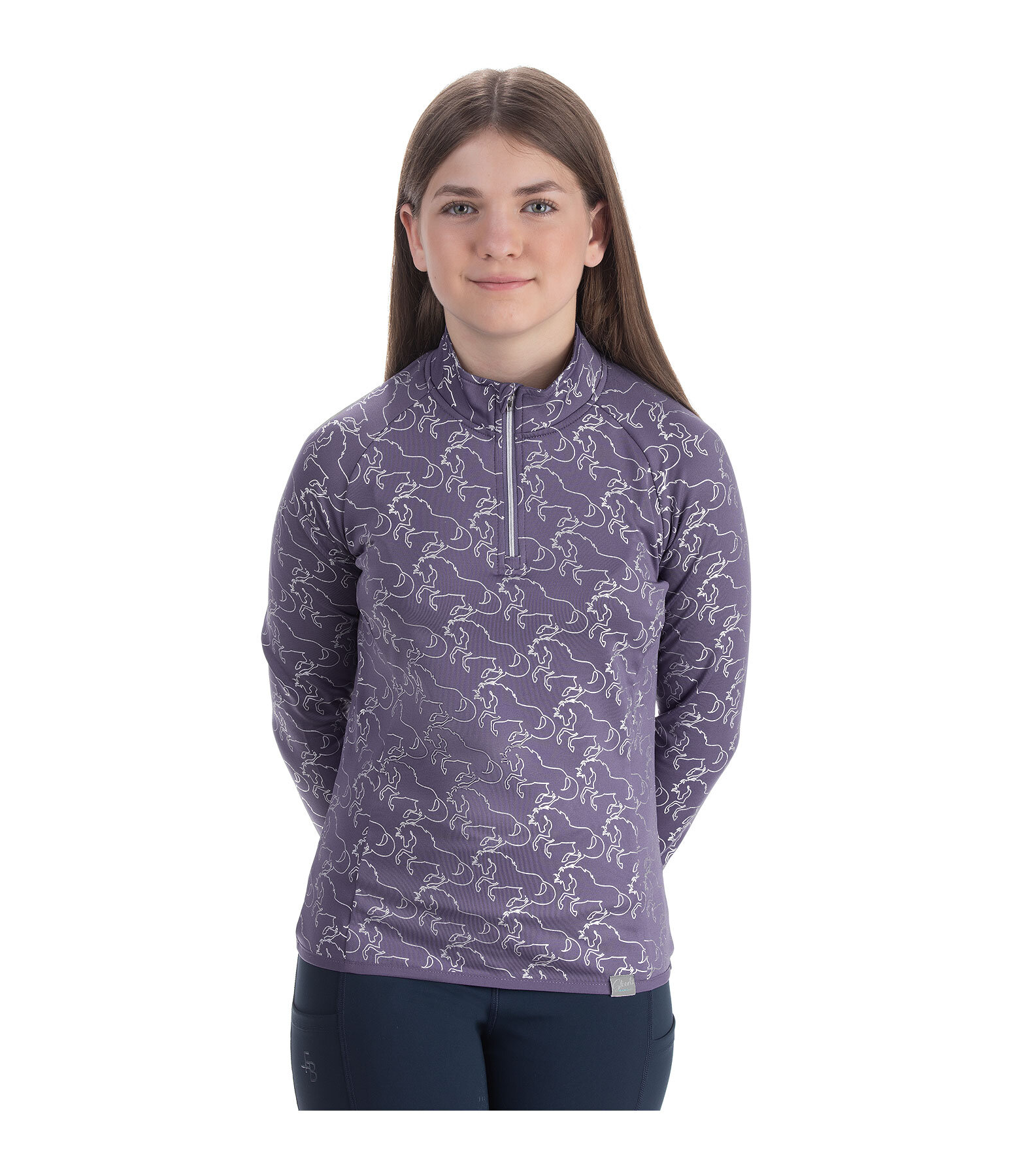 T-shirt technique � manches longues en stretch enfant  Xena