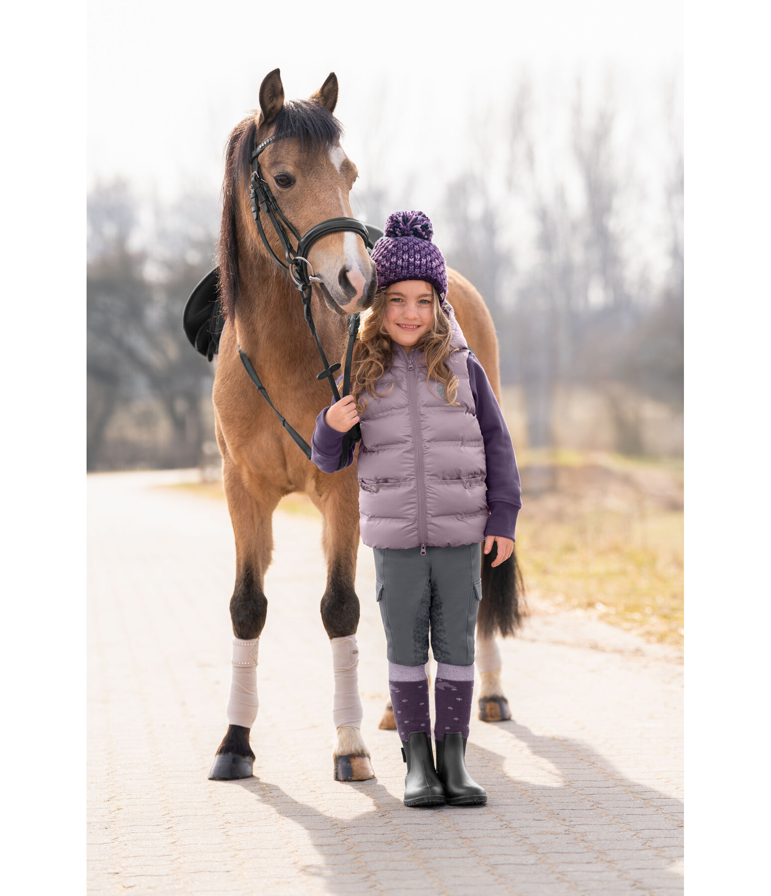 Gilet d'quitation  capuche enfant  Calla