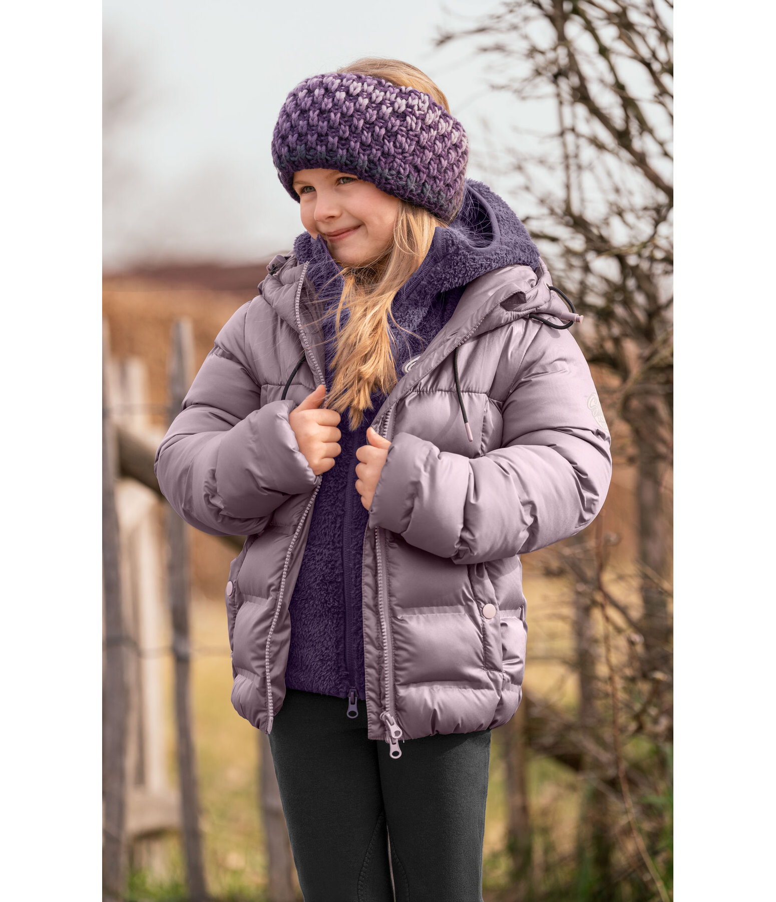 Veste d'quitation matelasse hiver enfant  Fenna