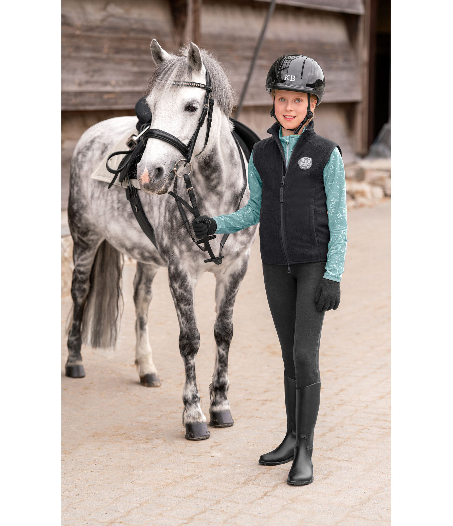 Gilet d'quitation en polaire enfant  Magali