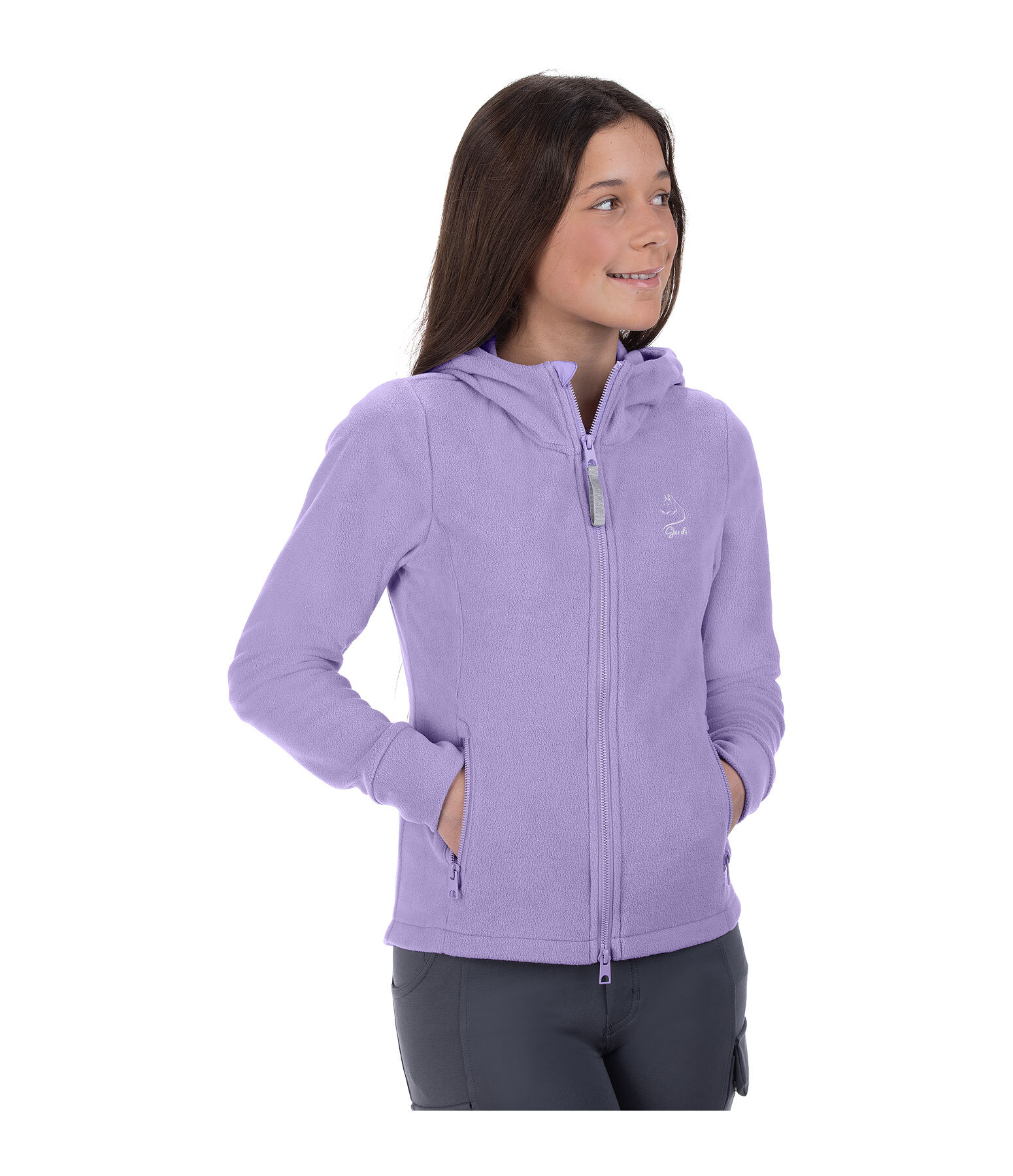 Veste polaire avec capuche enfant  Cadie