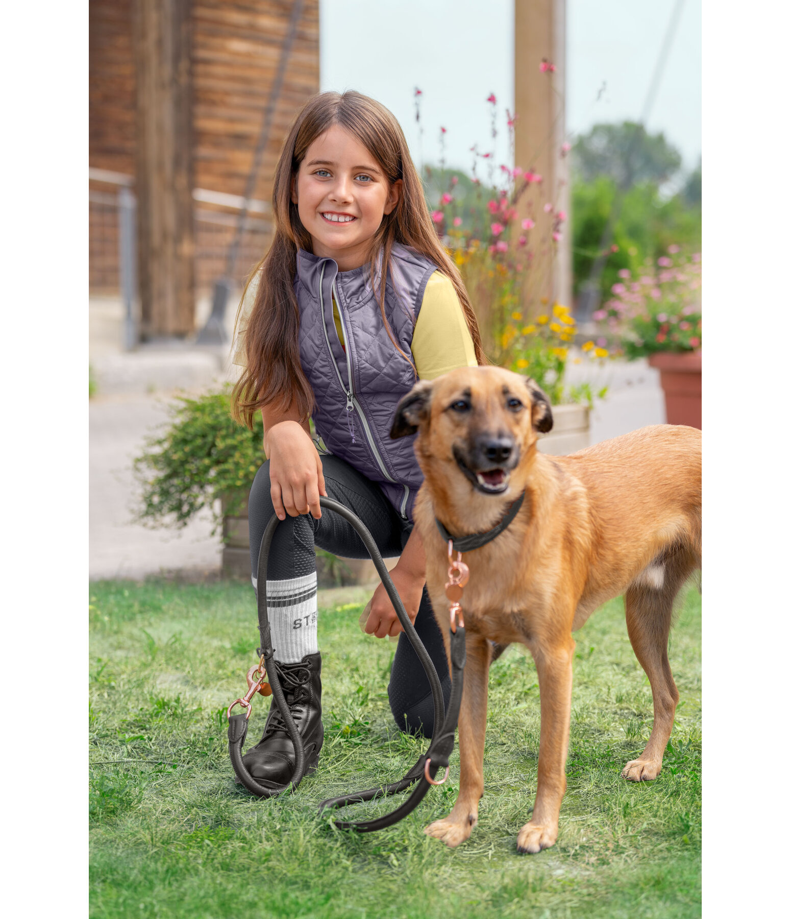 Gilet d'�quitation bi-mati�re enfant   Mika II