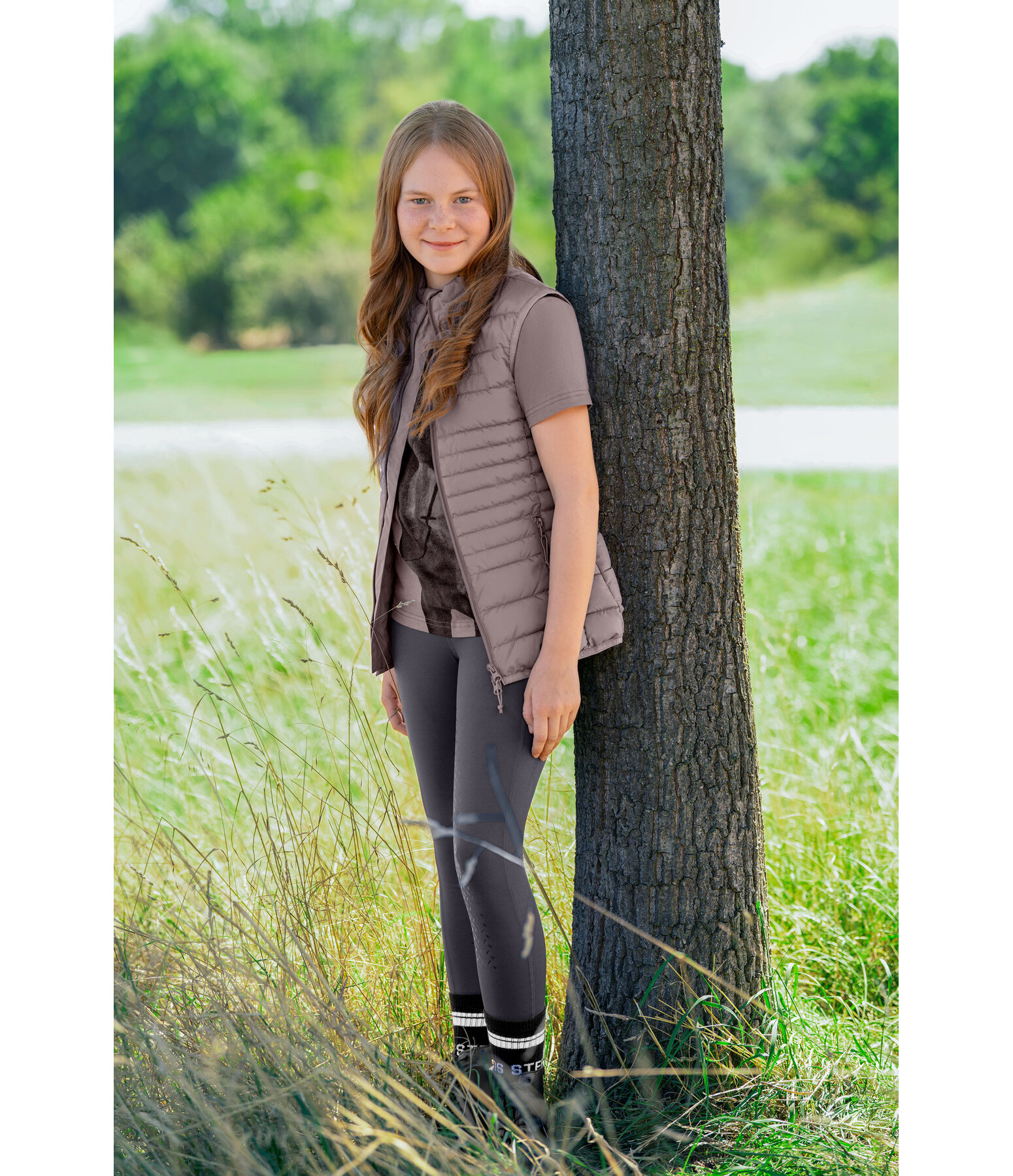 Gilet d'�quitation matelass� enfant  Jane