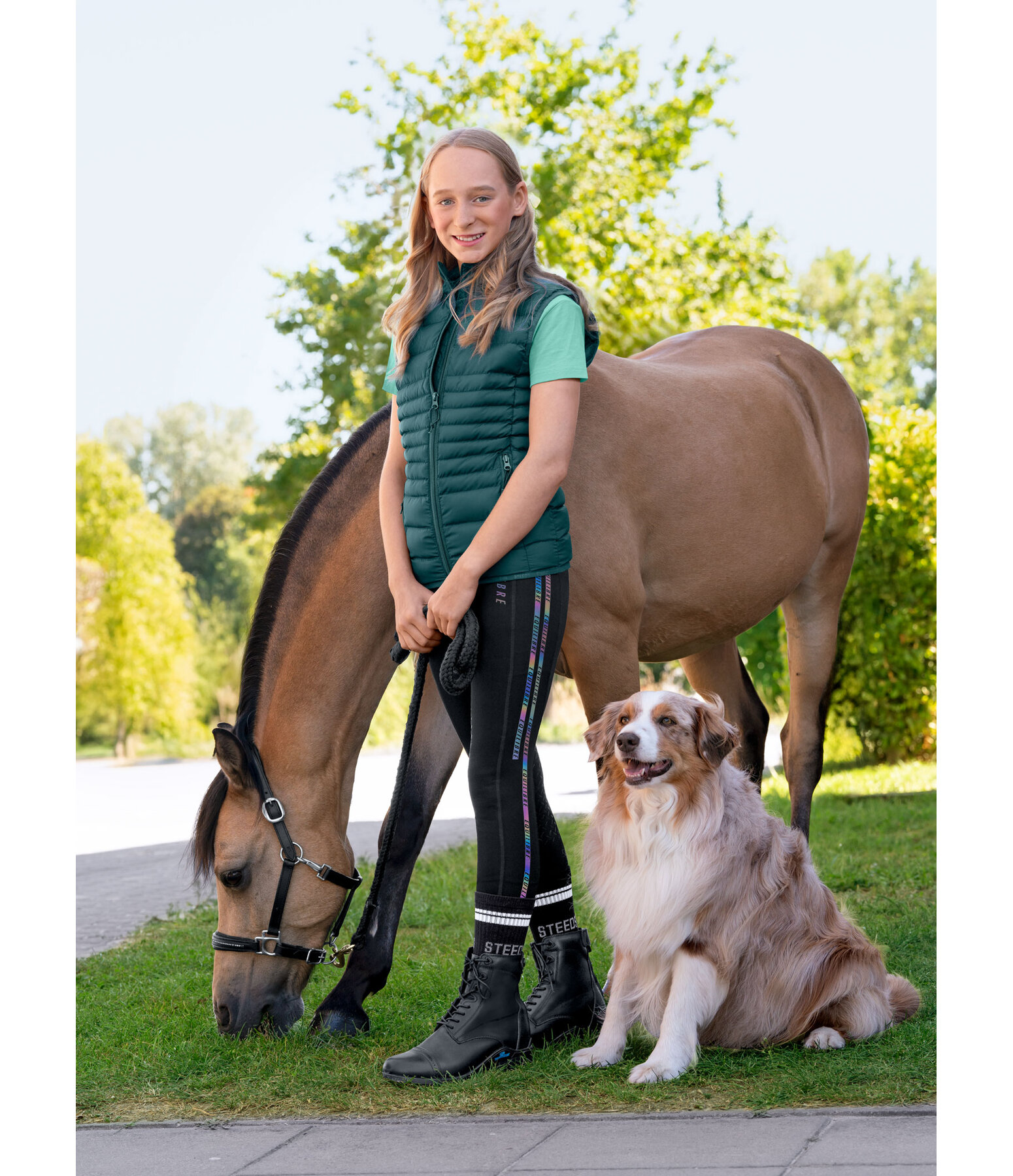 Gilet d'�quitation matelass� enfant  Jane