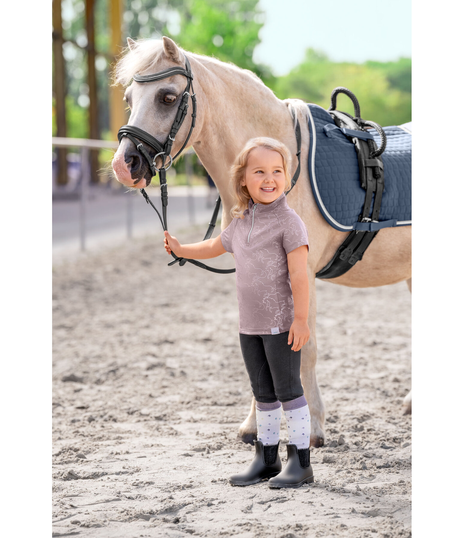 T-shirt anti-UV col zipp� enfant  Suna