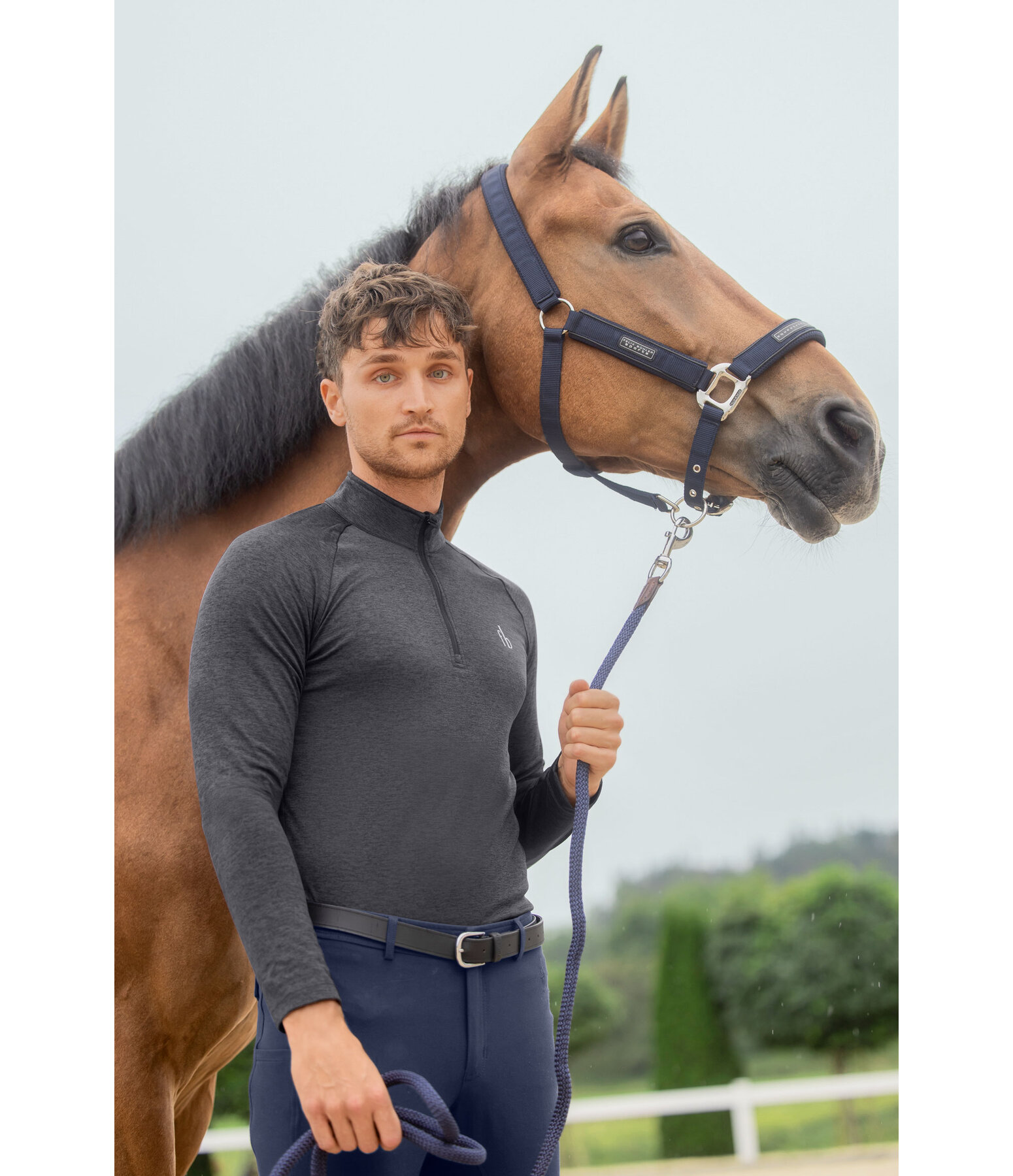 T-shirt � manches longues stretch Performance homme  Denton