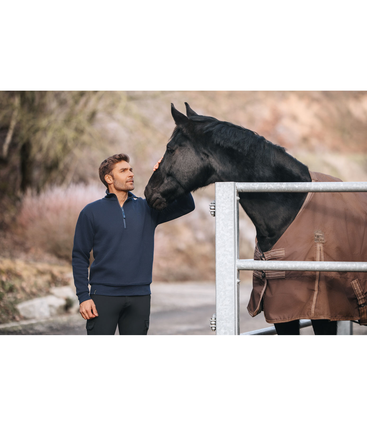 Sweat avec col zipp Homme  Portland