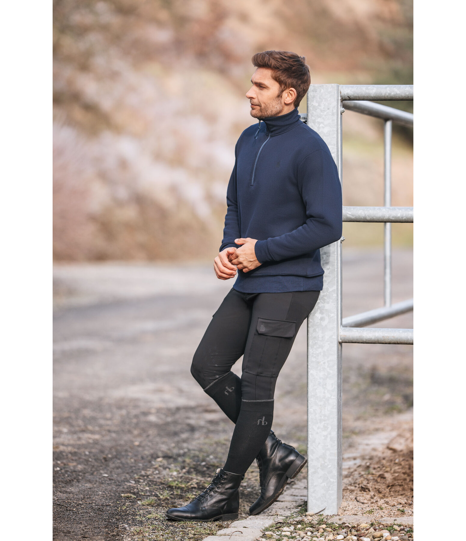 Sweat avec col zipp Homme  Portland