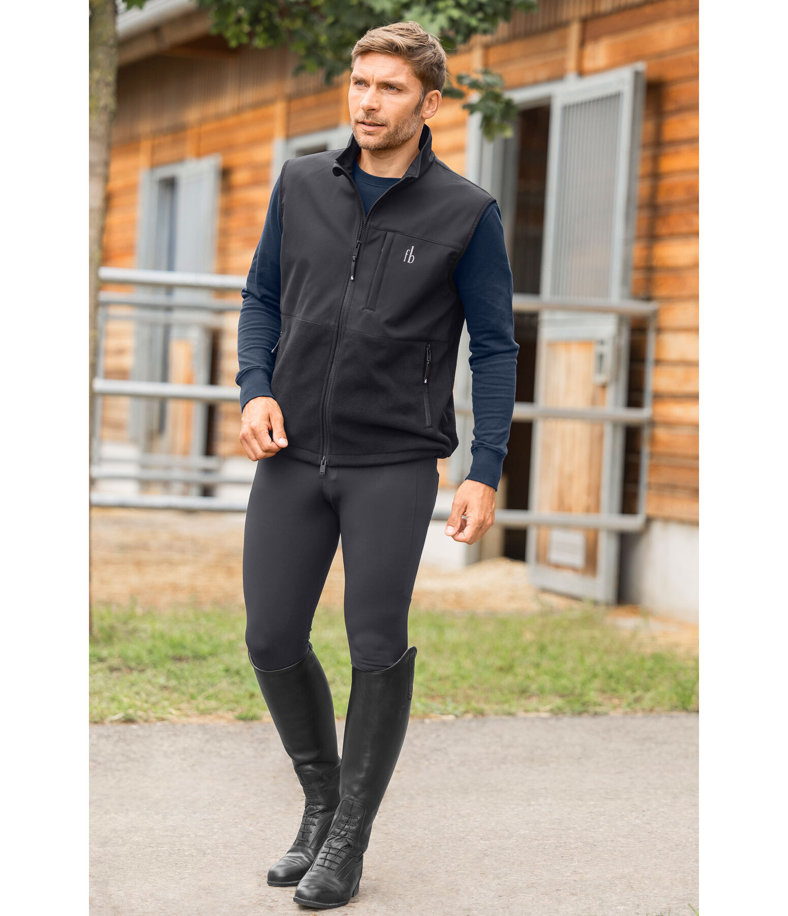 Gilet d'quitation bi-matire pour homme  Chicago