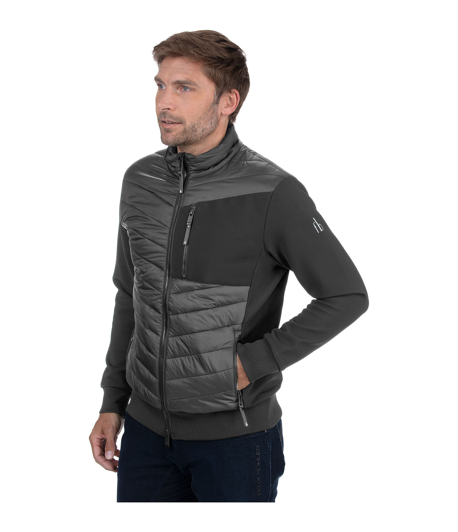 Veste d'quitation bi-matire homme  Porto