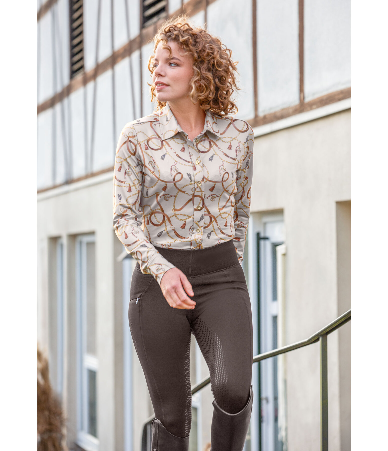 Legging d'quitation thermique  fond intgral Grip  Hermine