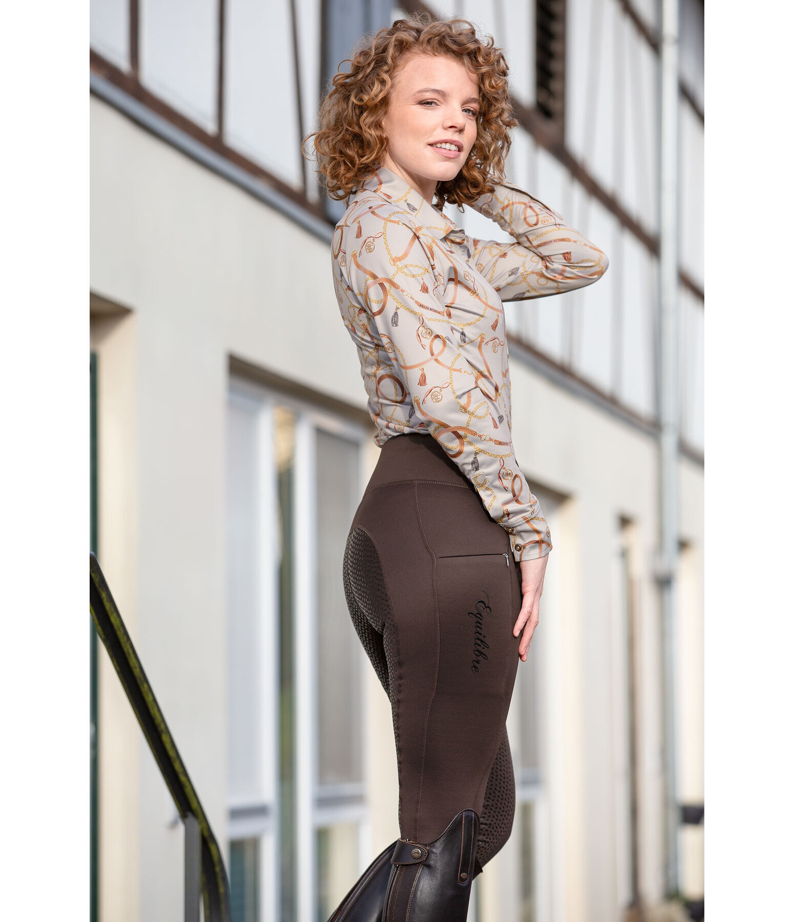 Legging d'quitation thermique  fond intgral Grip  Hermine