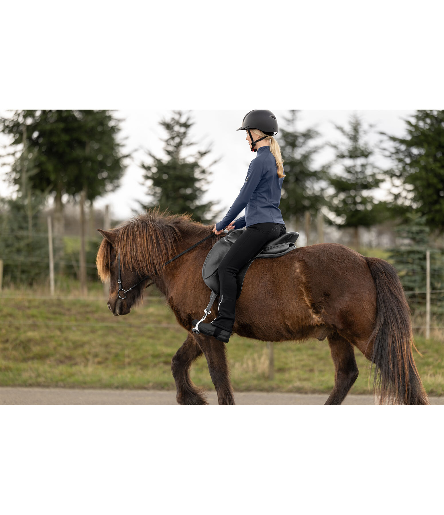 Pantalon d'�quitation jodhpur thermique  Svarta
