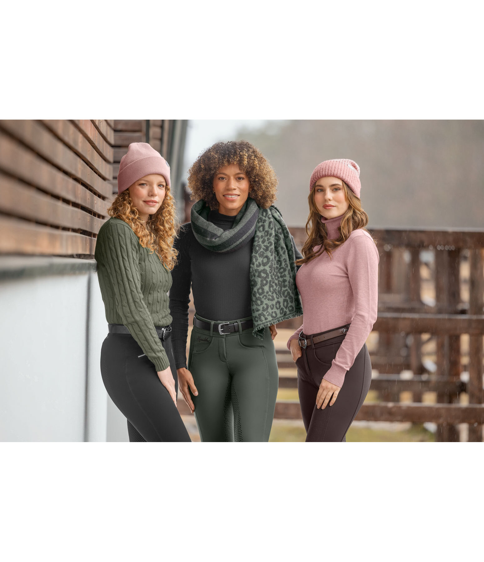 Pantalon d'�quitation confort taille haute � fond int�gral grip  Juliane