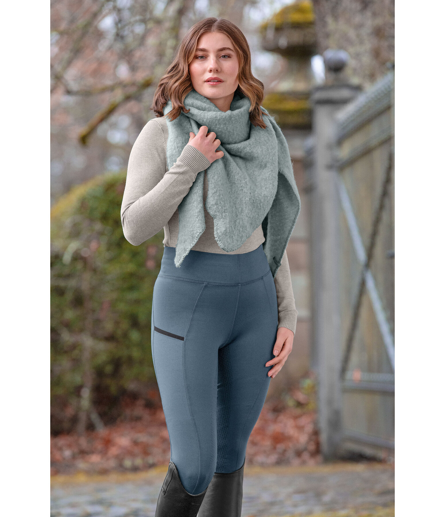 Legging d'quitation  fond intgral grip  Nahla