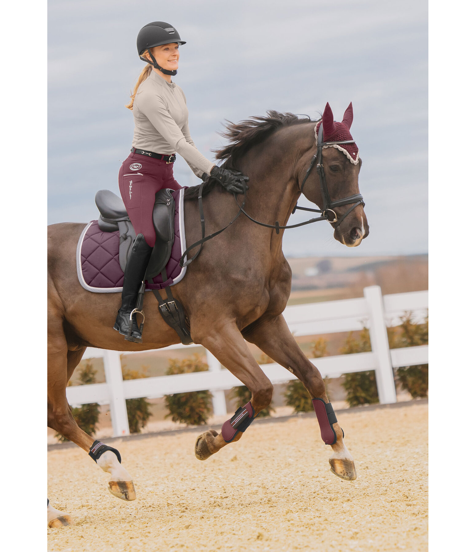Pantalon d'quitation thermique hybride  fond intgral grip  Cheyenne