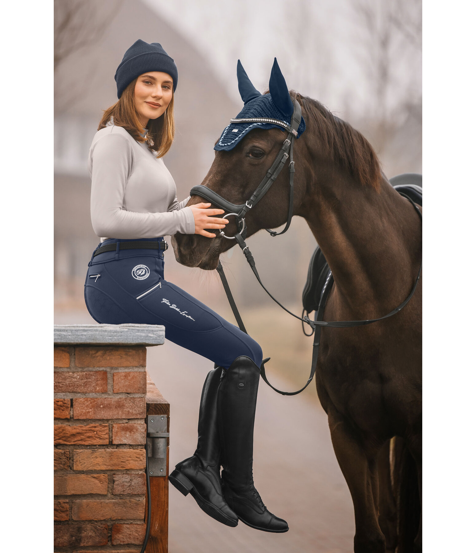 Pantalon d'quitation thermique hybride  fond intgral grip  Cheyenne