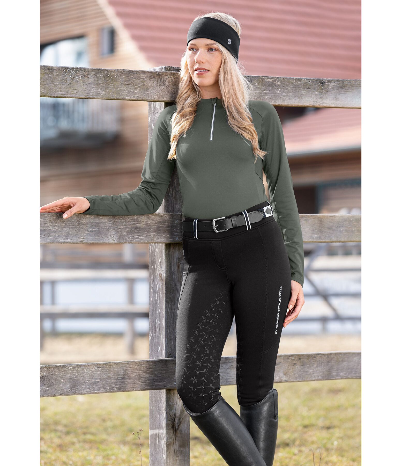 Legging d'quitation thermique avec fond intgral grip  Juliette