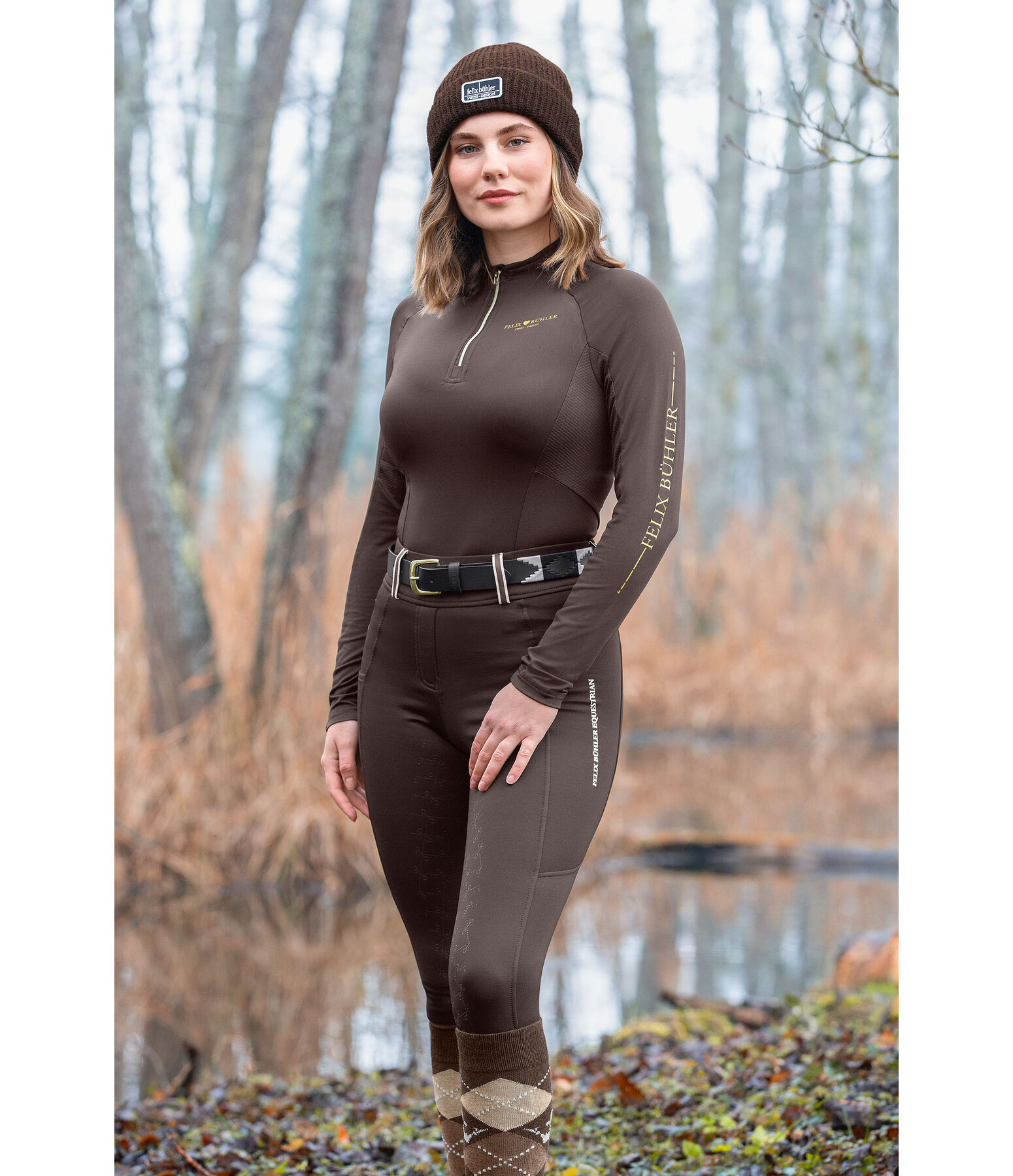 Legging d'quitation thermique avec fond intgral grip  Juliette