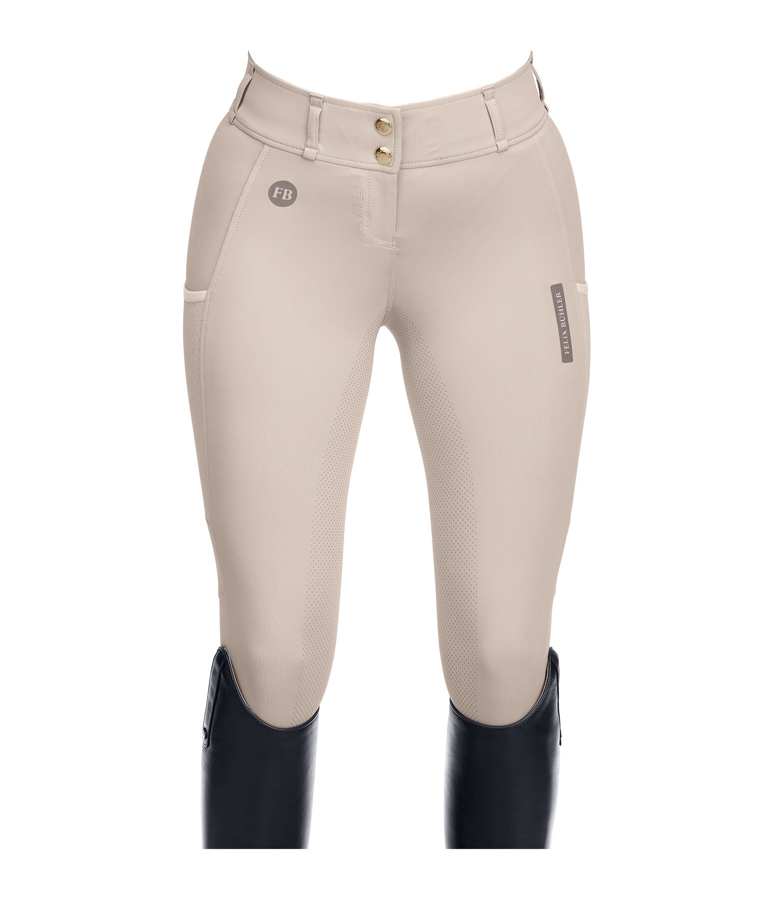 Pantalon d'quitation d't hybride  fond intgral grip  Samira-Mesh