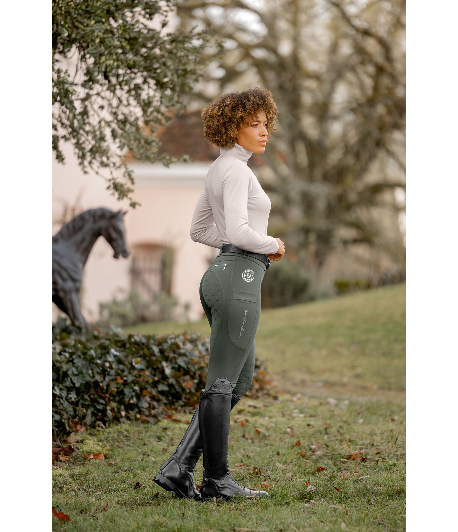 Pantalon d'�quitation hybride � fond int�gral  Kathleen