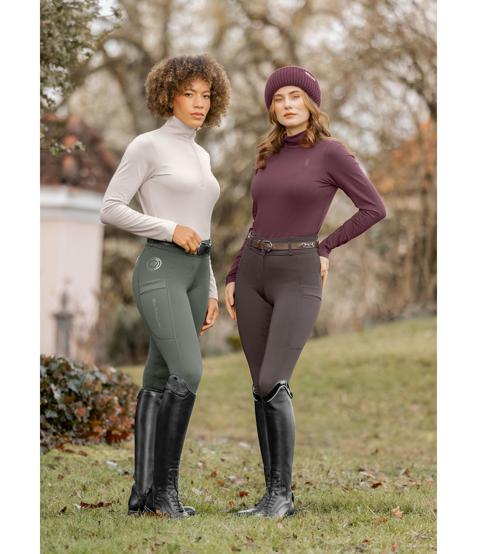 Pantalon d'�quitation hybride � fond int�gral  Kathleen