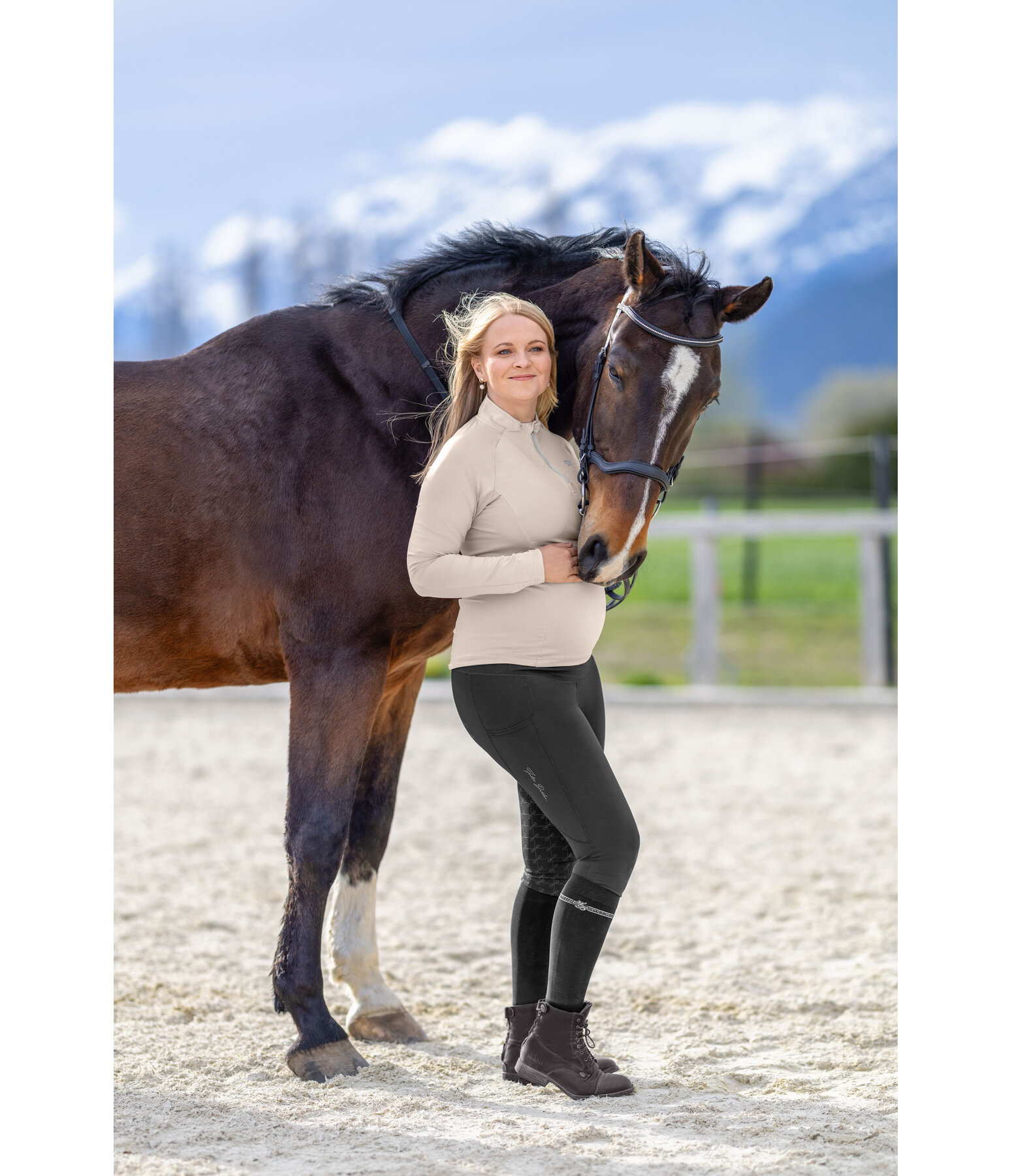 Legging d'quitation d'hiver de grossesse avec grip  Elisabeth