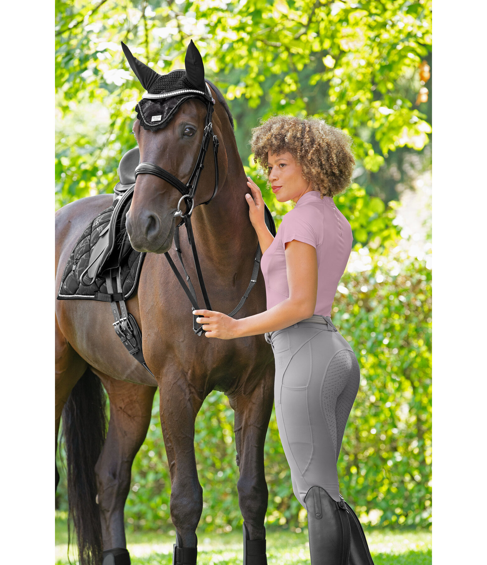 Pantalon d'�quitation de compression avec grip  Carolyn