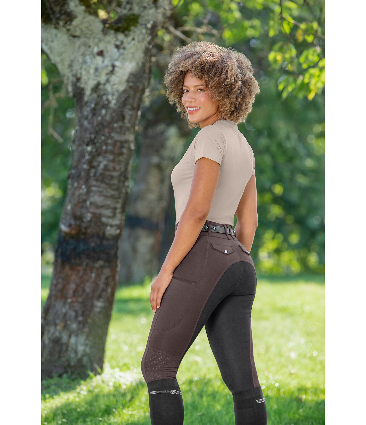 Pantalon d'�quitation hybride mesh � fond int�gral  Denise CTS