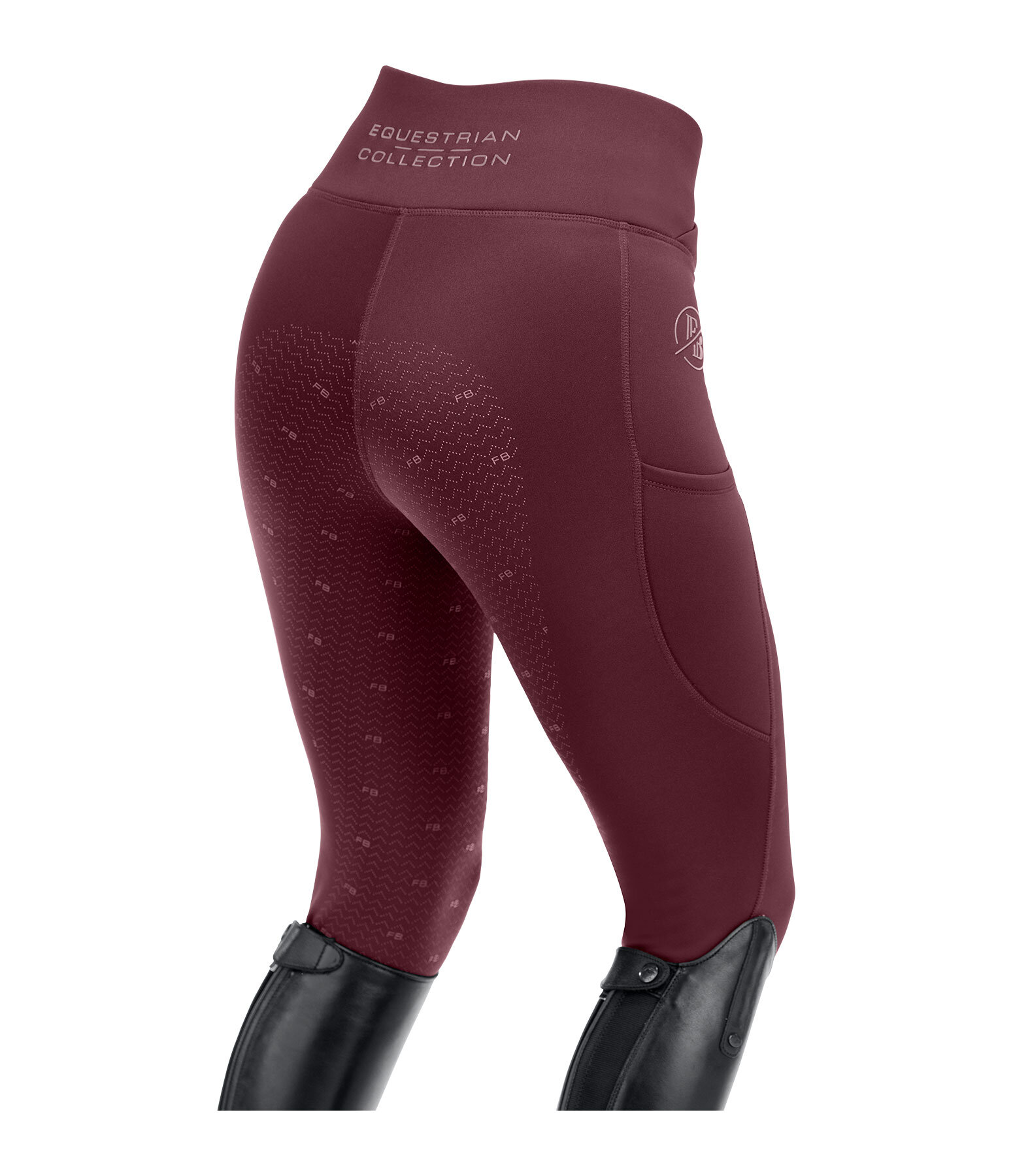 Legging d'�quitation thermique � fond int�gral grip  Emilia