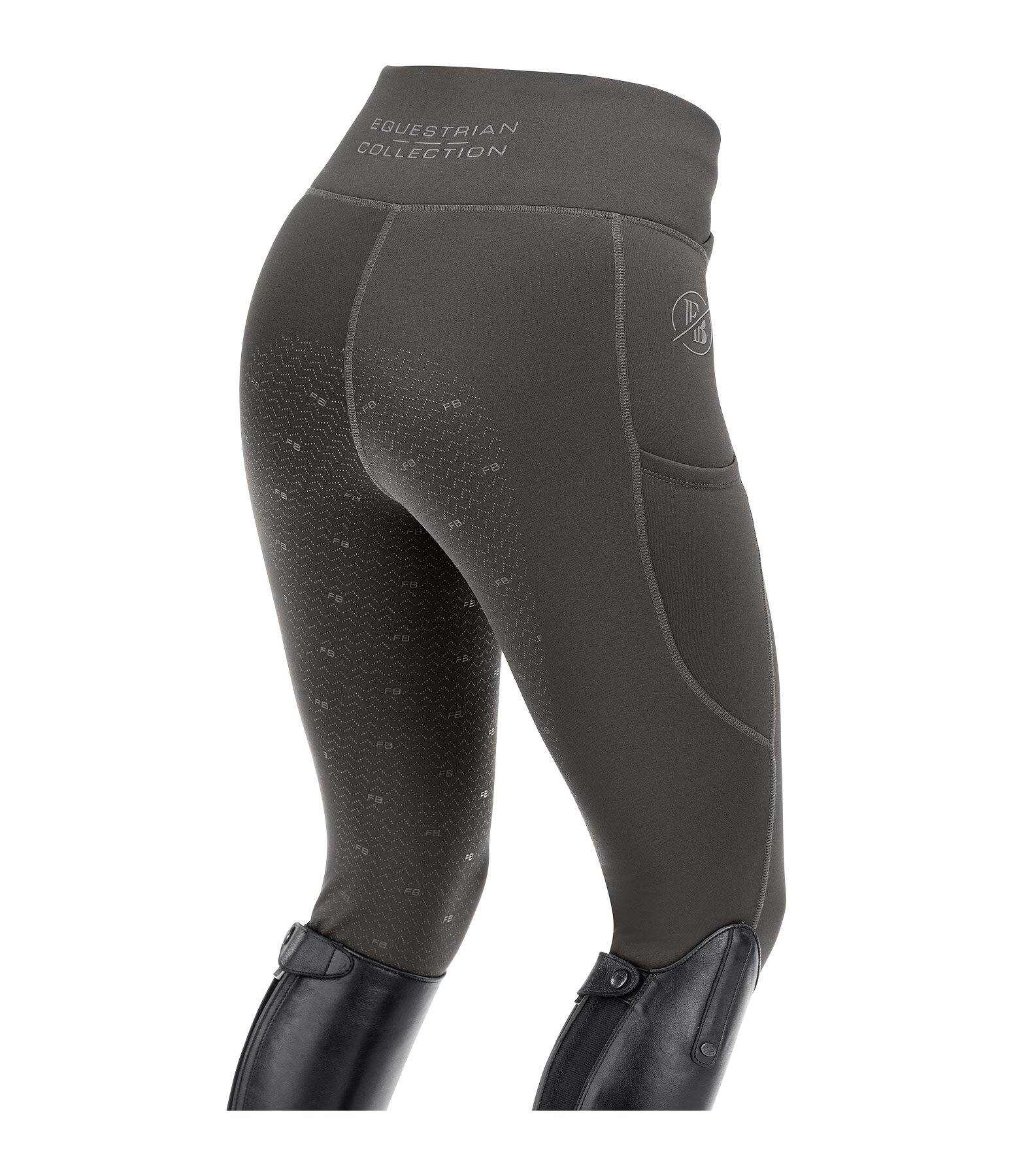 Legging d'�quitation thermique � fond int�gral grip  Emilia