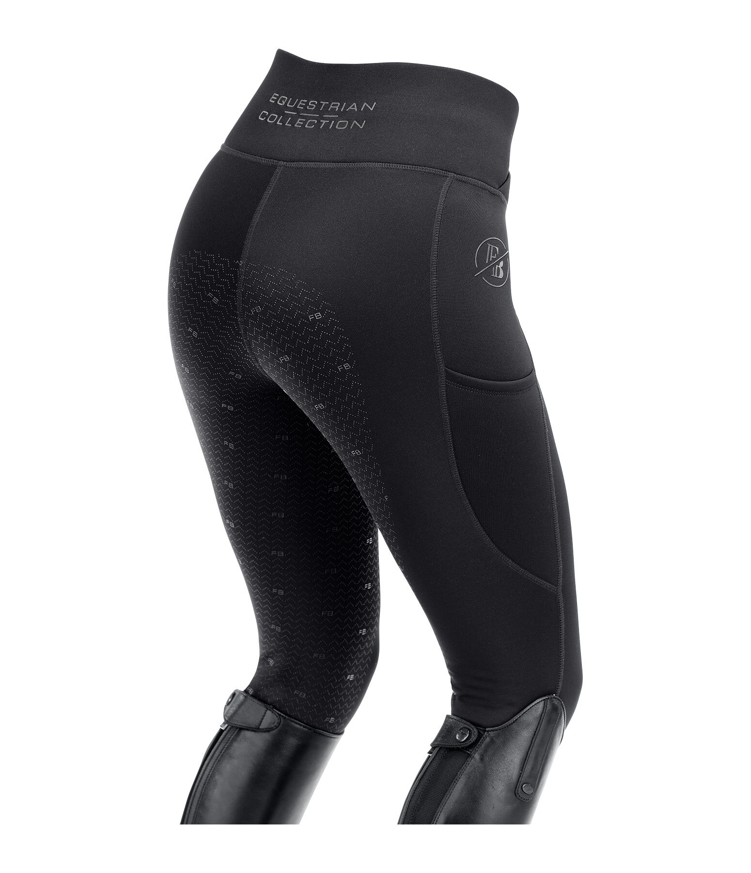 Legging d'�quitation thermique � fond int�gral grip  Emilia