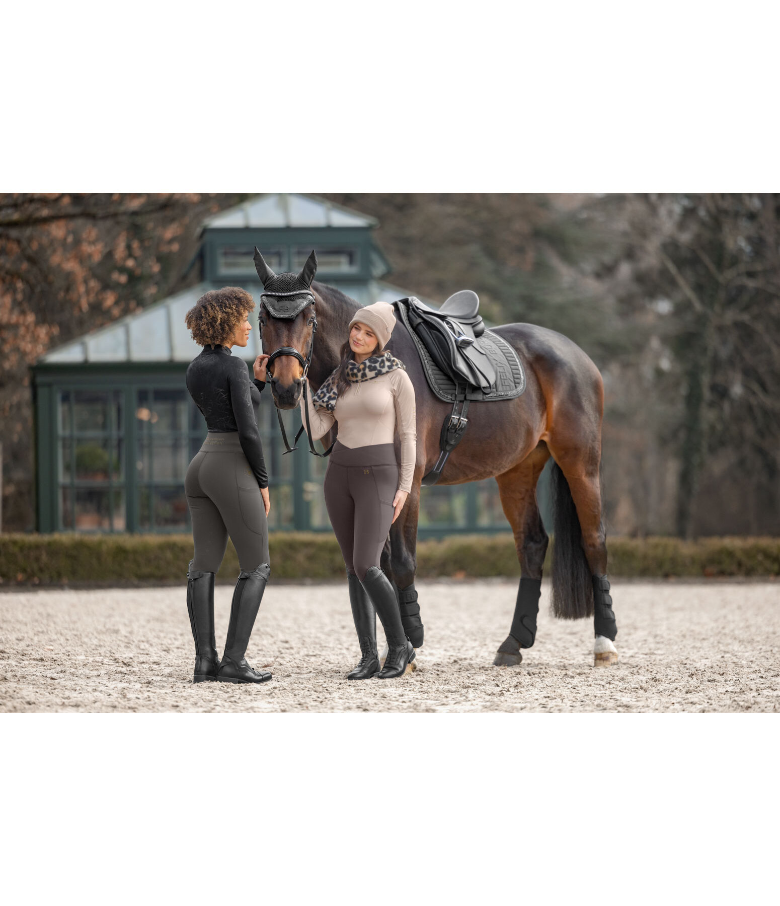 Legging d'�quitation thermique � fond int�gral grip  Emilia